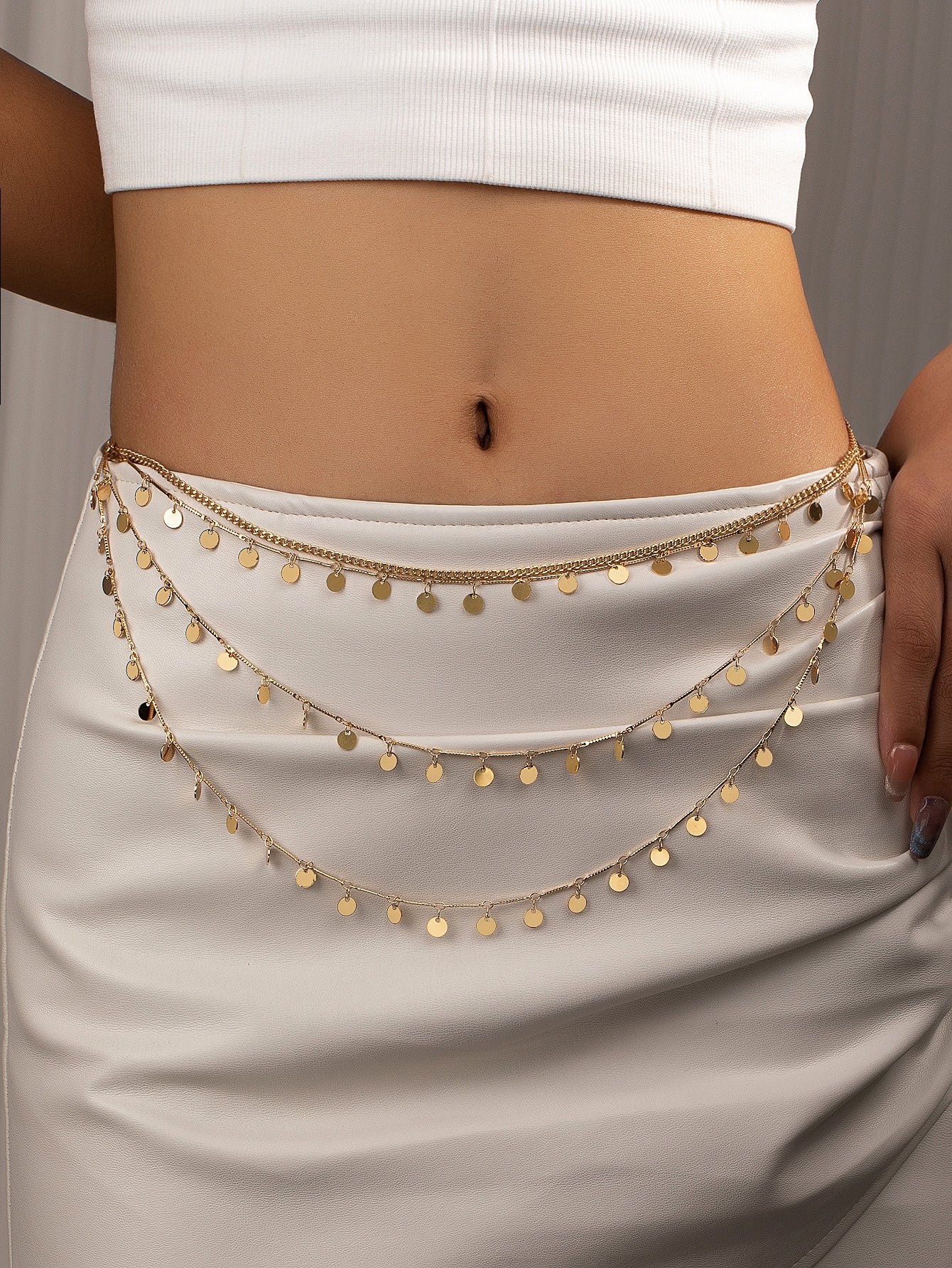 Disc Charm Waist Chain