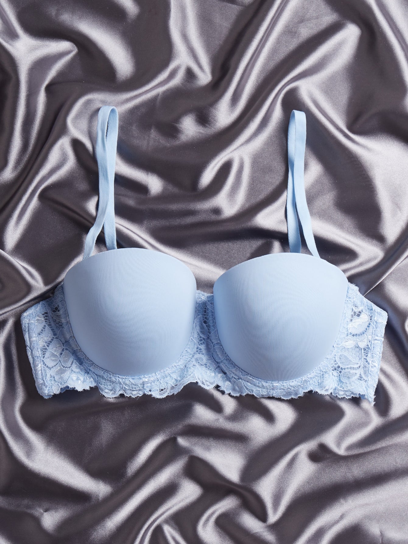 3pack Contrast Lace Super Push Up Bra Set