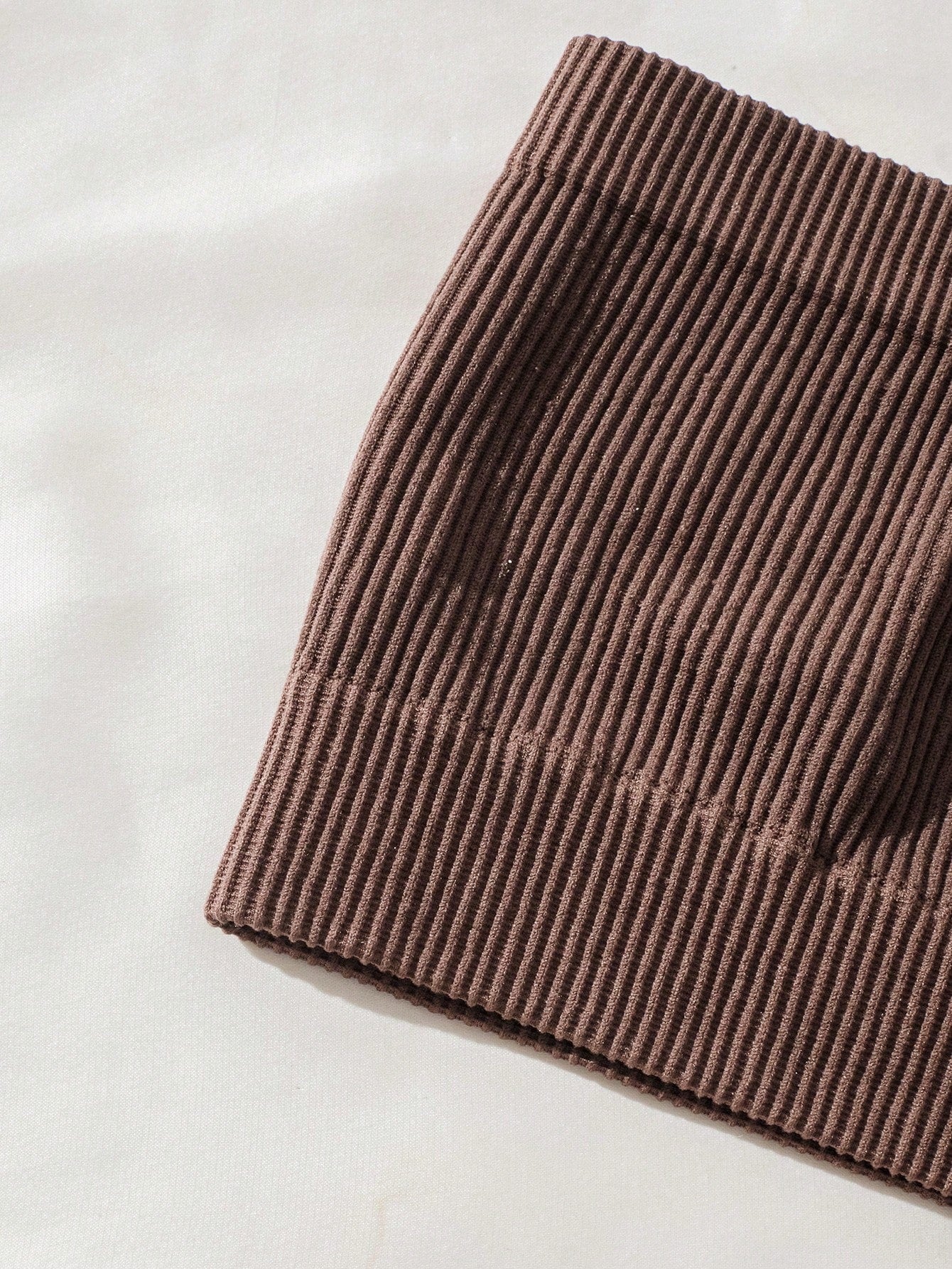 SHEIN Solid Ribbed Knit Tube Top