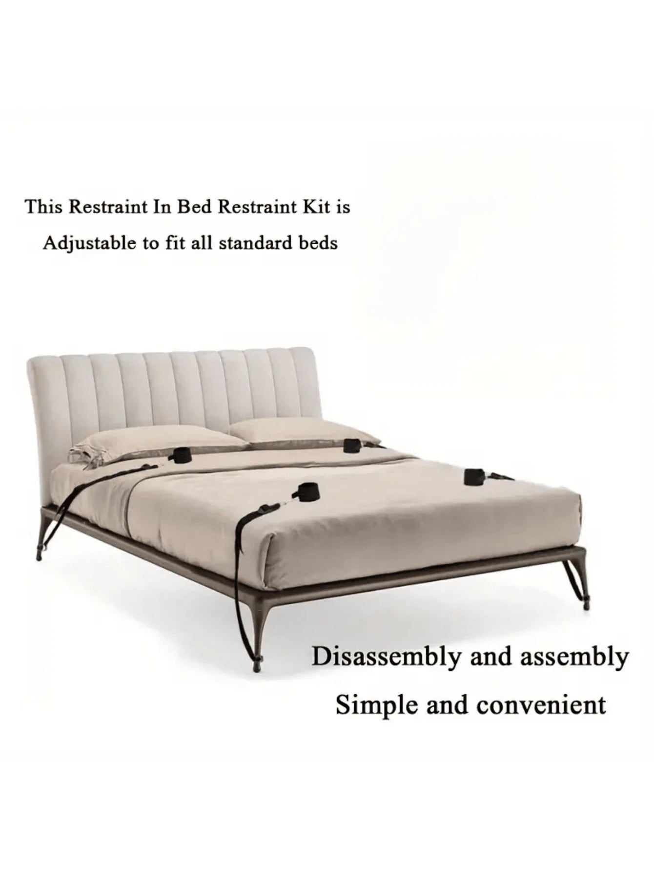 Fastening System Kit With Adjustable Binding And Safety Clasp - Easy To Install And Remove For All Standard Frames