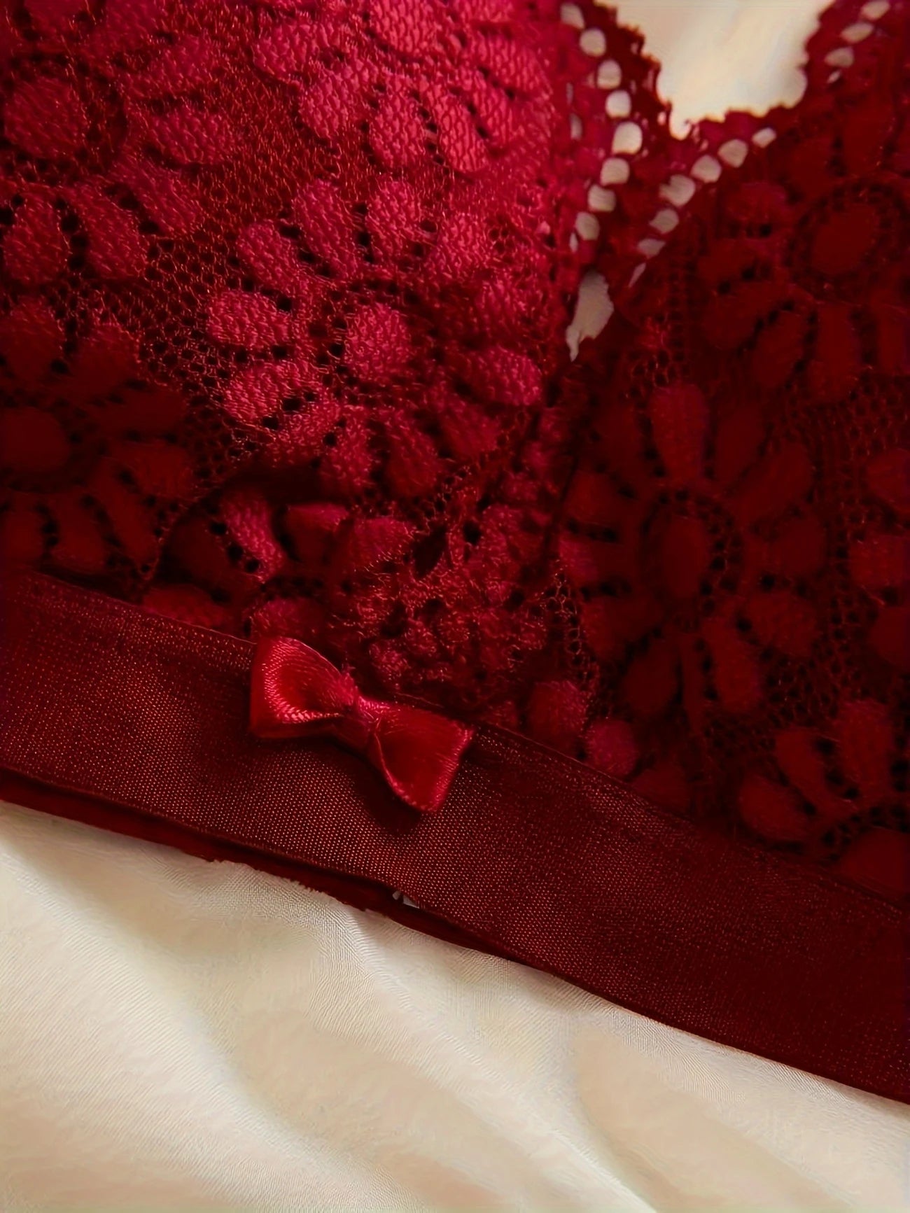 4pcs Set Romantic Floral Lace Bralette