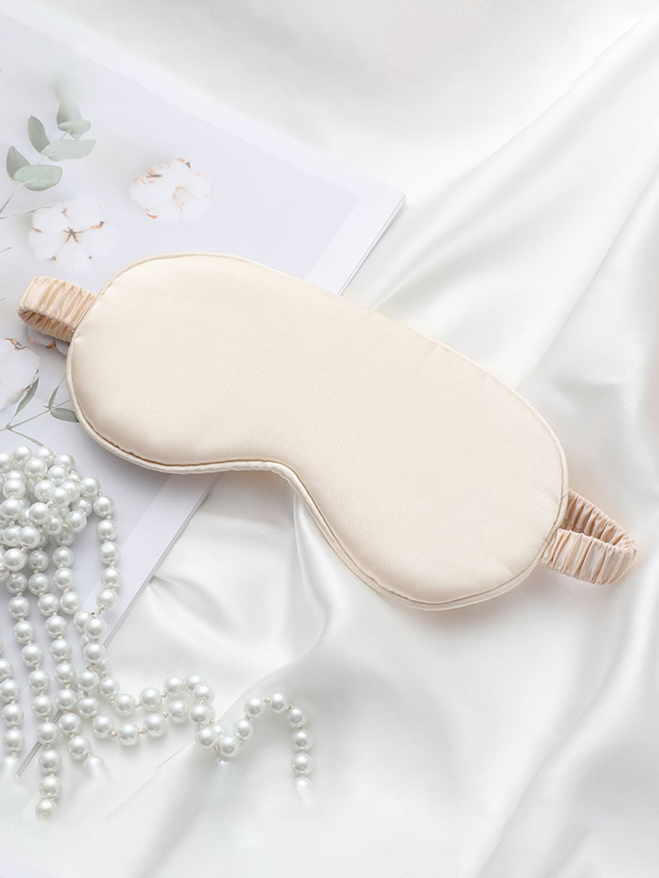 1pc Solid Eye Cover One size Beige