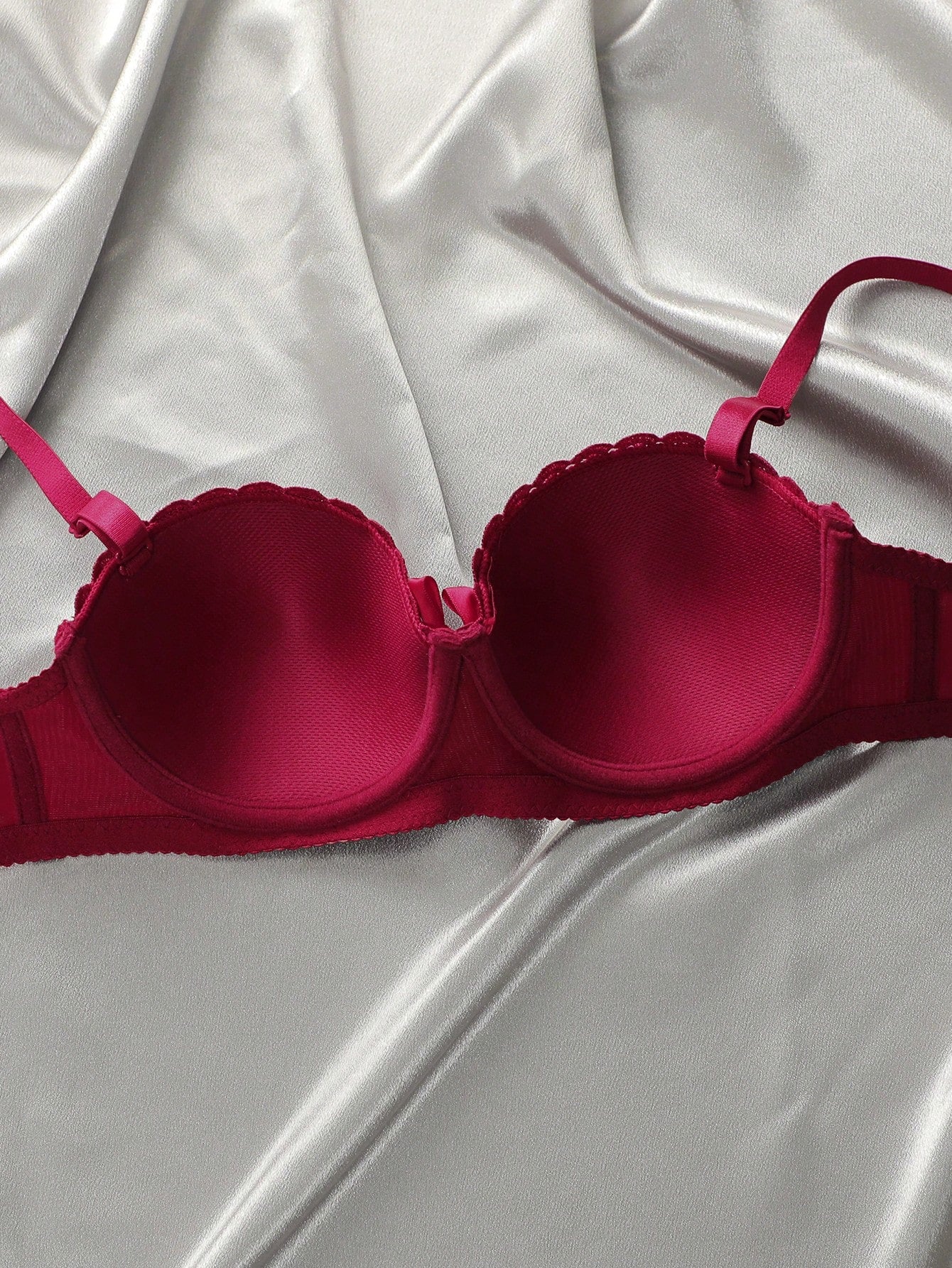 6pcs Set Women Butterfly Embroidery Decor Underwire Bra And Panty