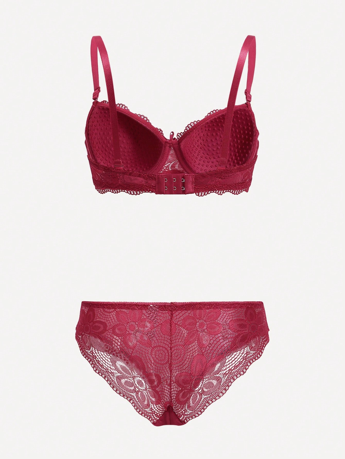 Floral Lace Underwire Lingerie Set