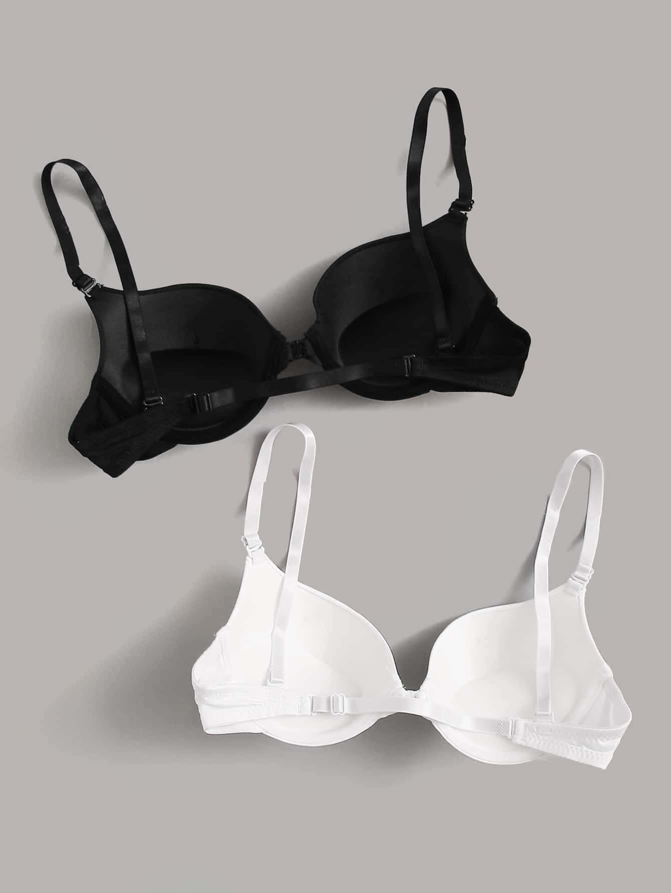 Plain Underwire Front-close Bra