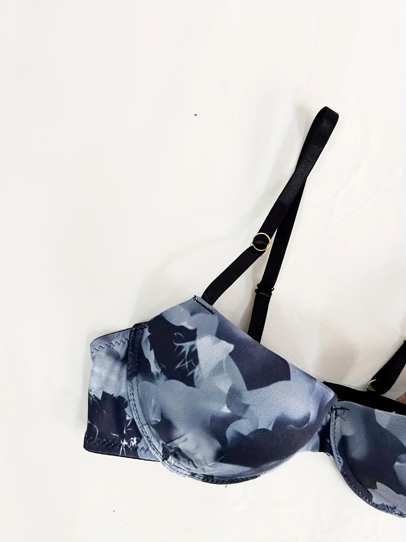 Floral Print Underwire Cami Bra & Thong