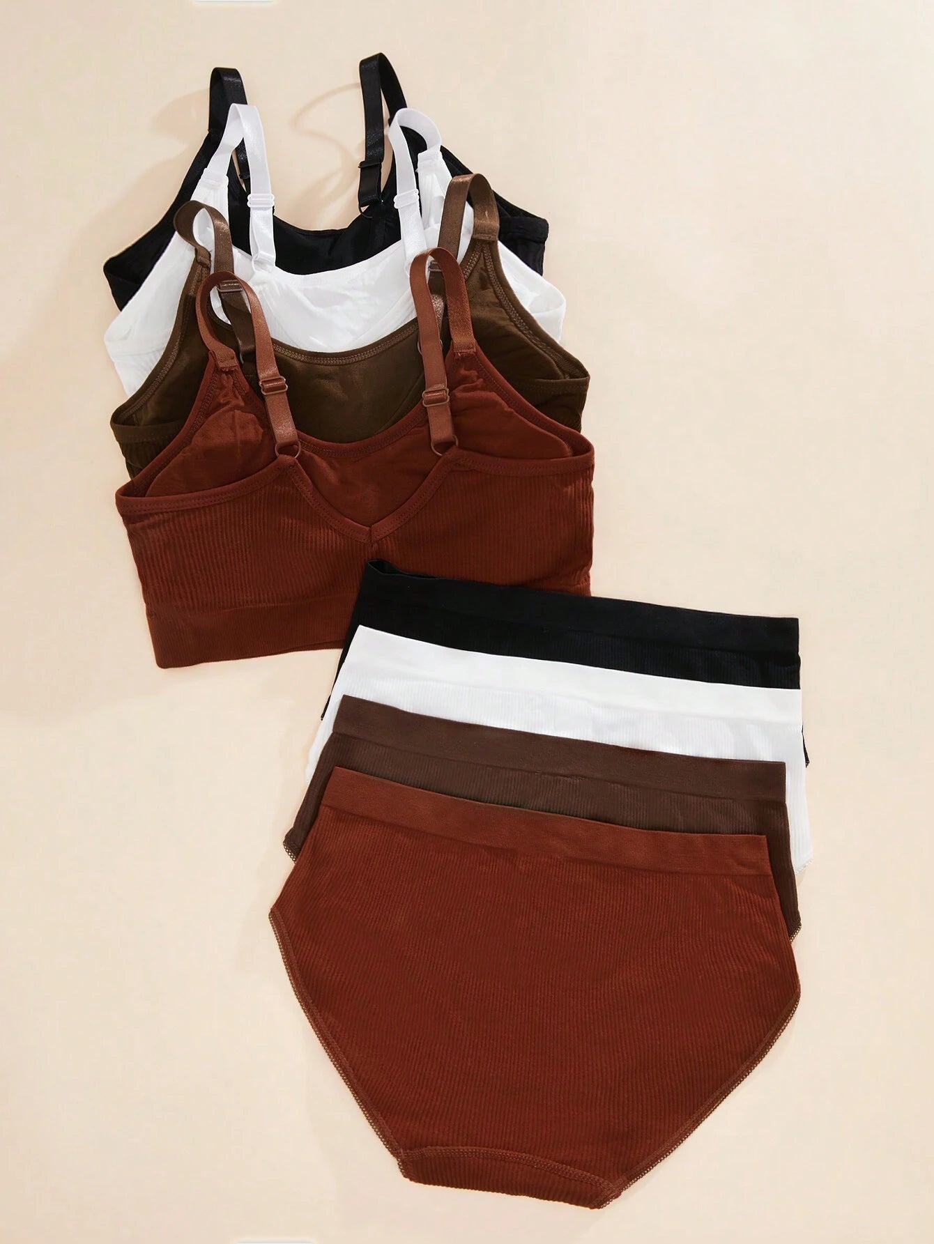 4 Colors Sports & Casual Comfortable Underwear Outfit Matching Set