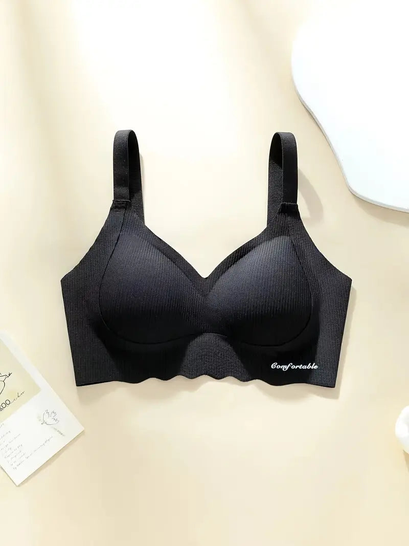 5pcs Seamless Latex Striped Bralette