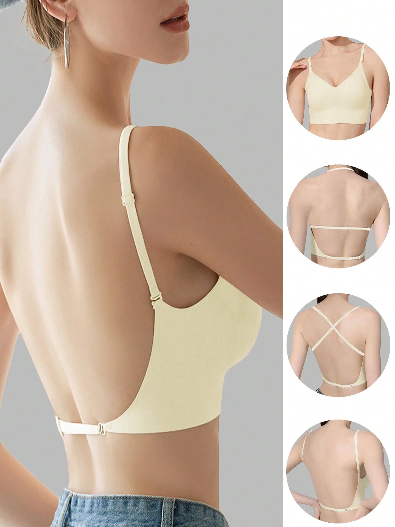 Sexy Low Back Backless Bras