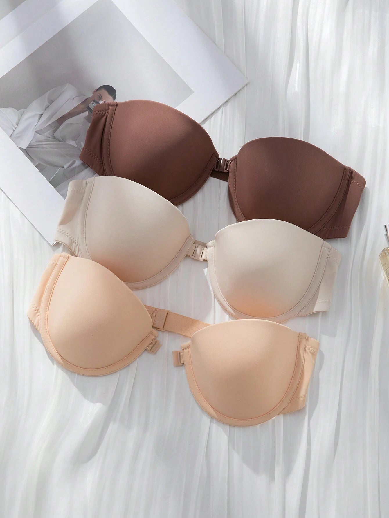 Underwear&amp;Sleepwear Basics 3pack Solid Underwire Bra Multicolor 3