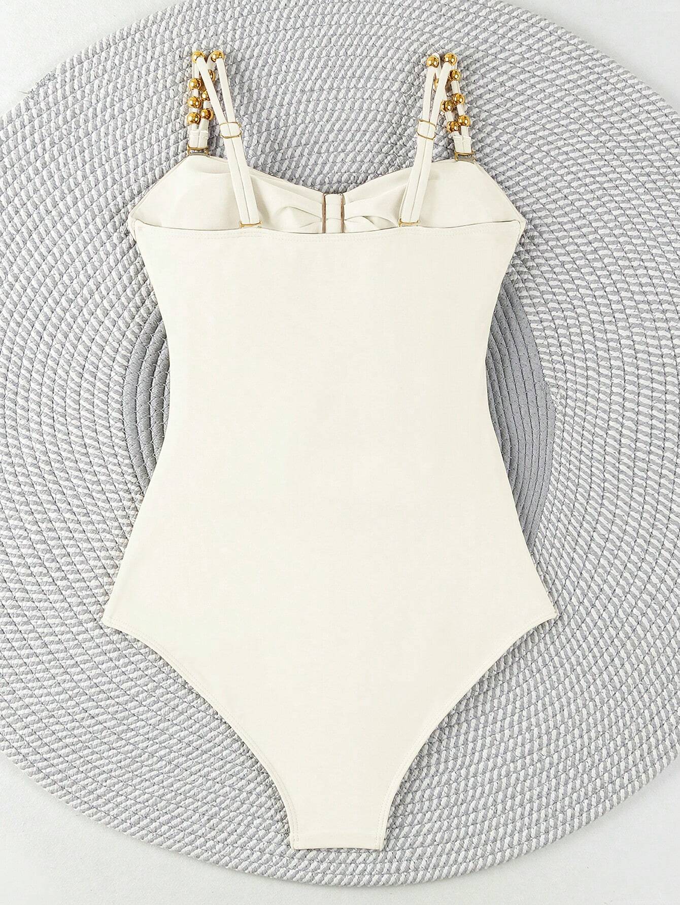 Women's Hollow Out Solid Color Simple Daily One-Piece Swimsuit