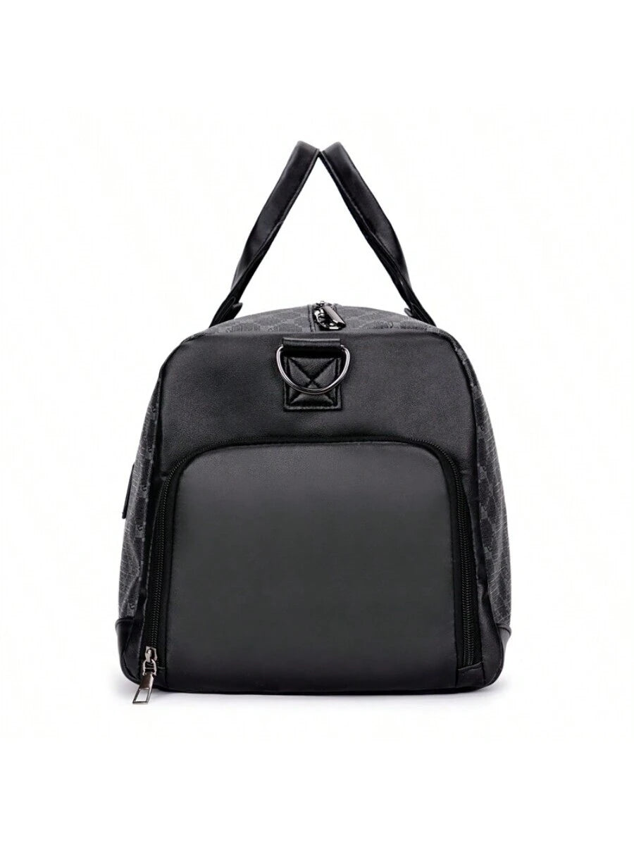 Large Capacity Fashion Printed Luggage Bag, Suitable For Men &amp; Women's Fitness, Travel, Outdoor Sports Storage Bag