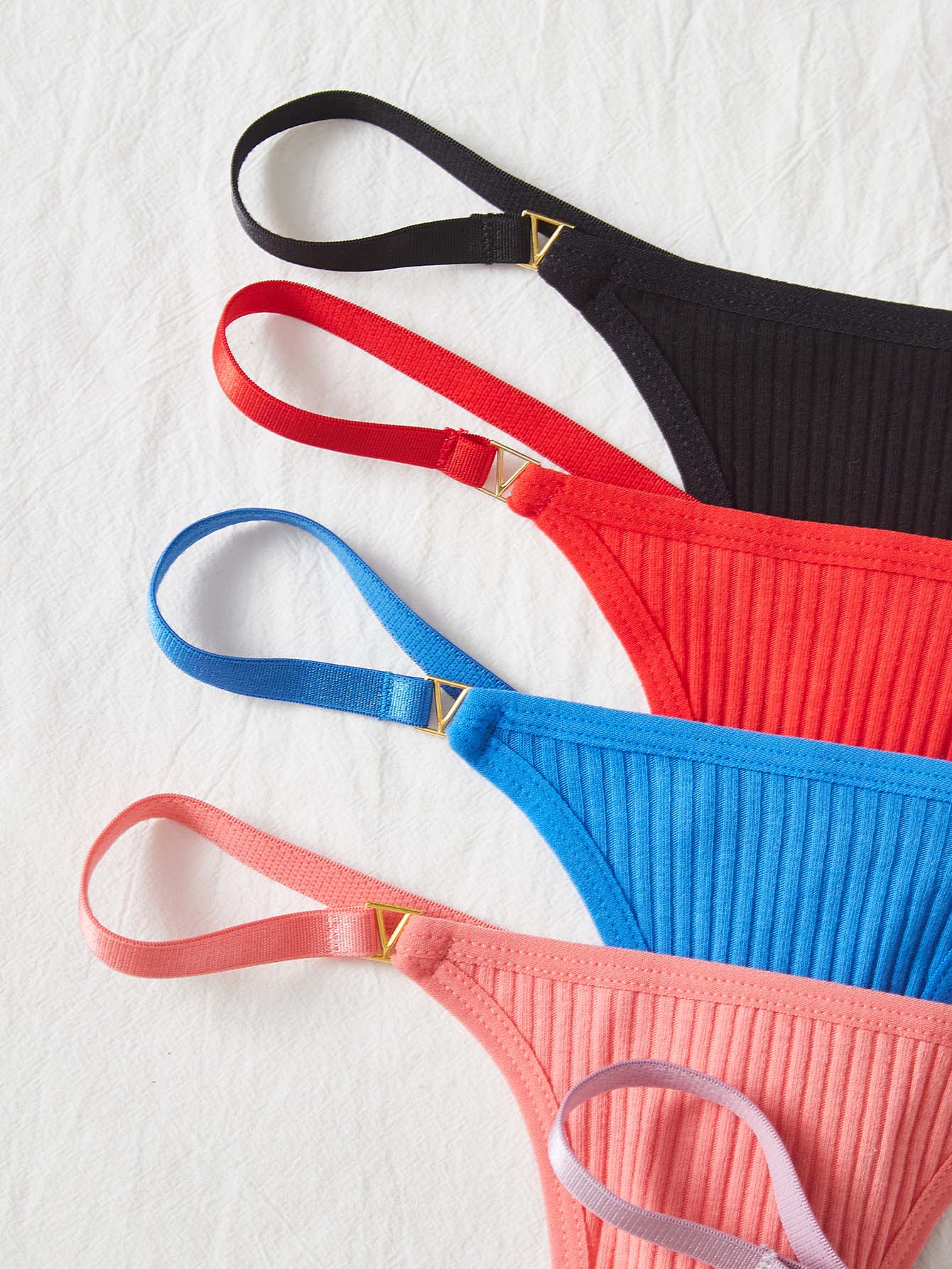 7pack Ribbed Knit Thong