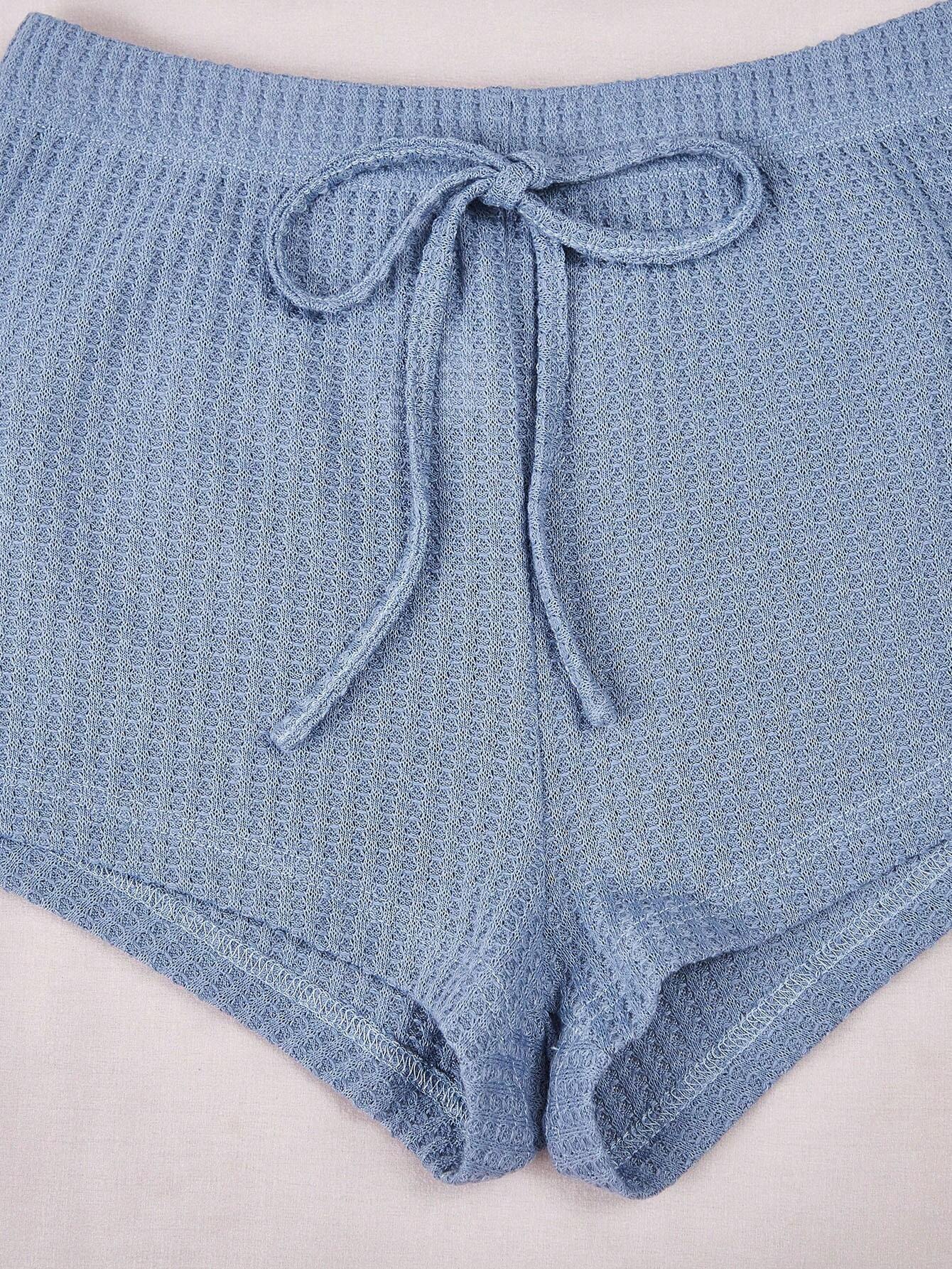 Ditsy Floral Print Lace Trim Cami Top &amp; Shorts PJ Set