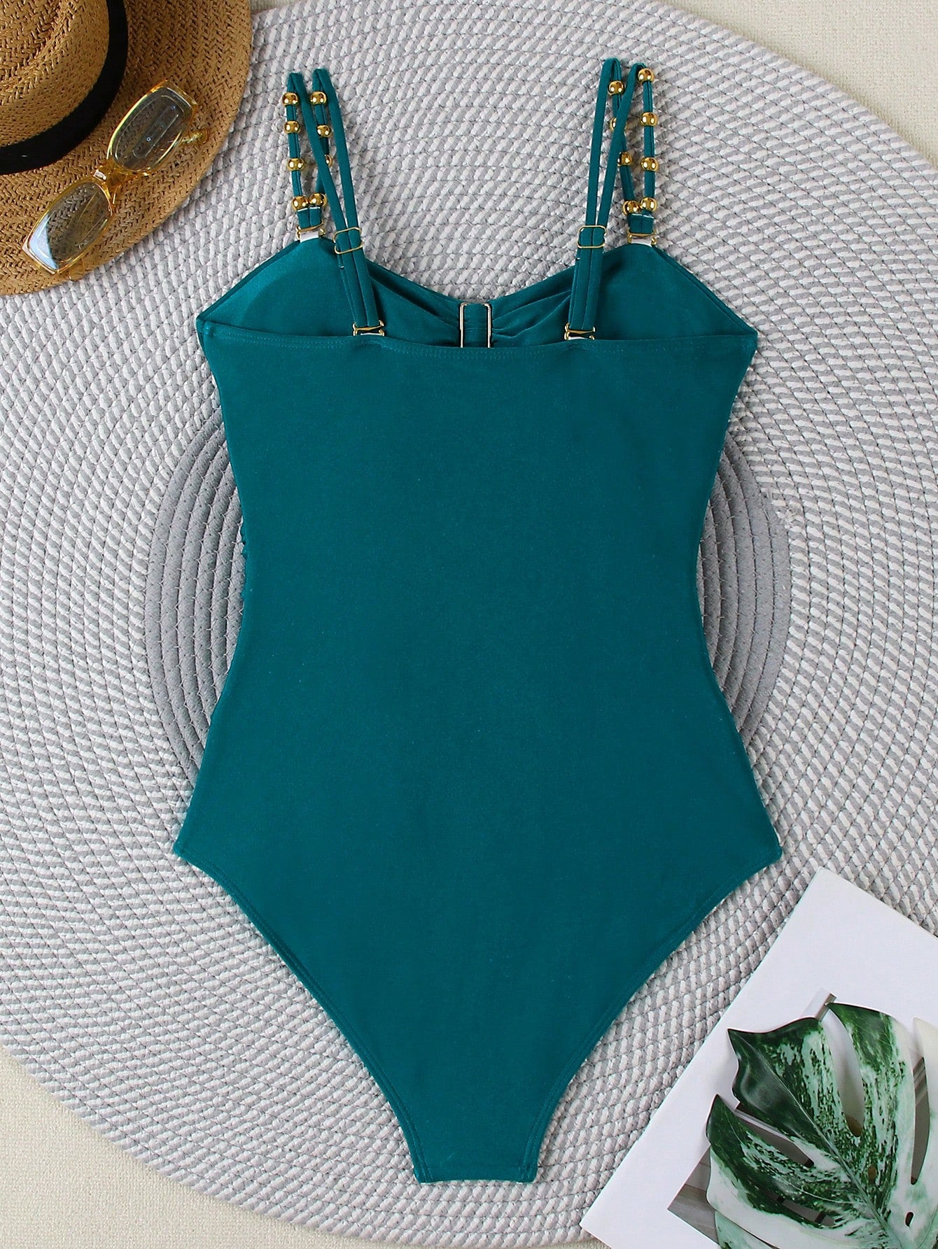 Women's Hollow Out Solid Color Simple Daily One-Piece Swimsuit