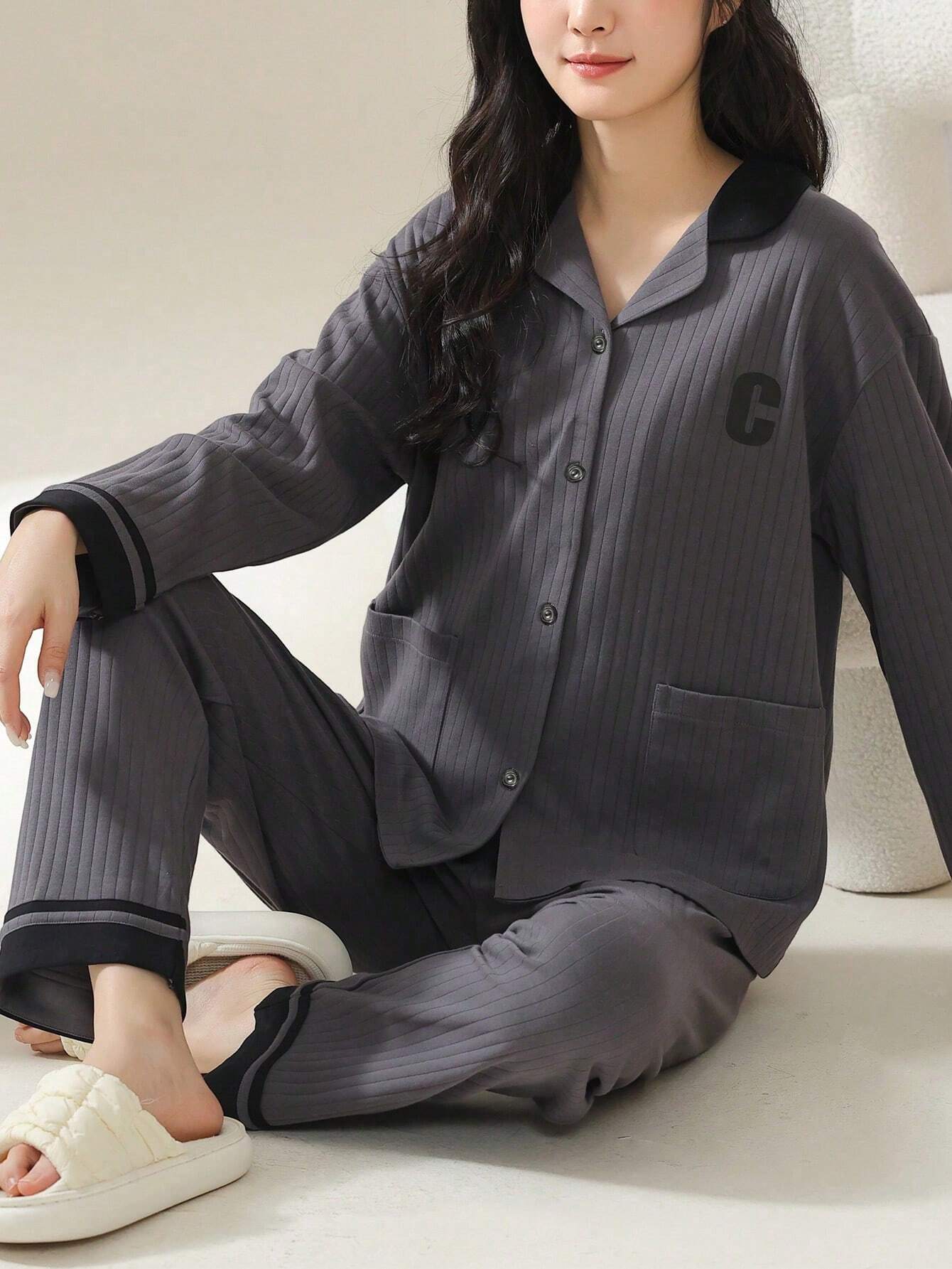 2pc Women Cotton Pajamas Set