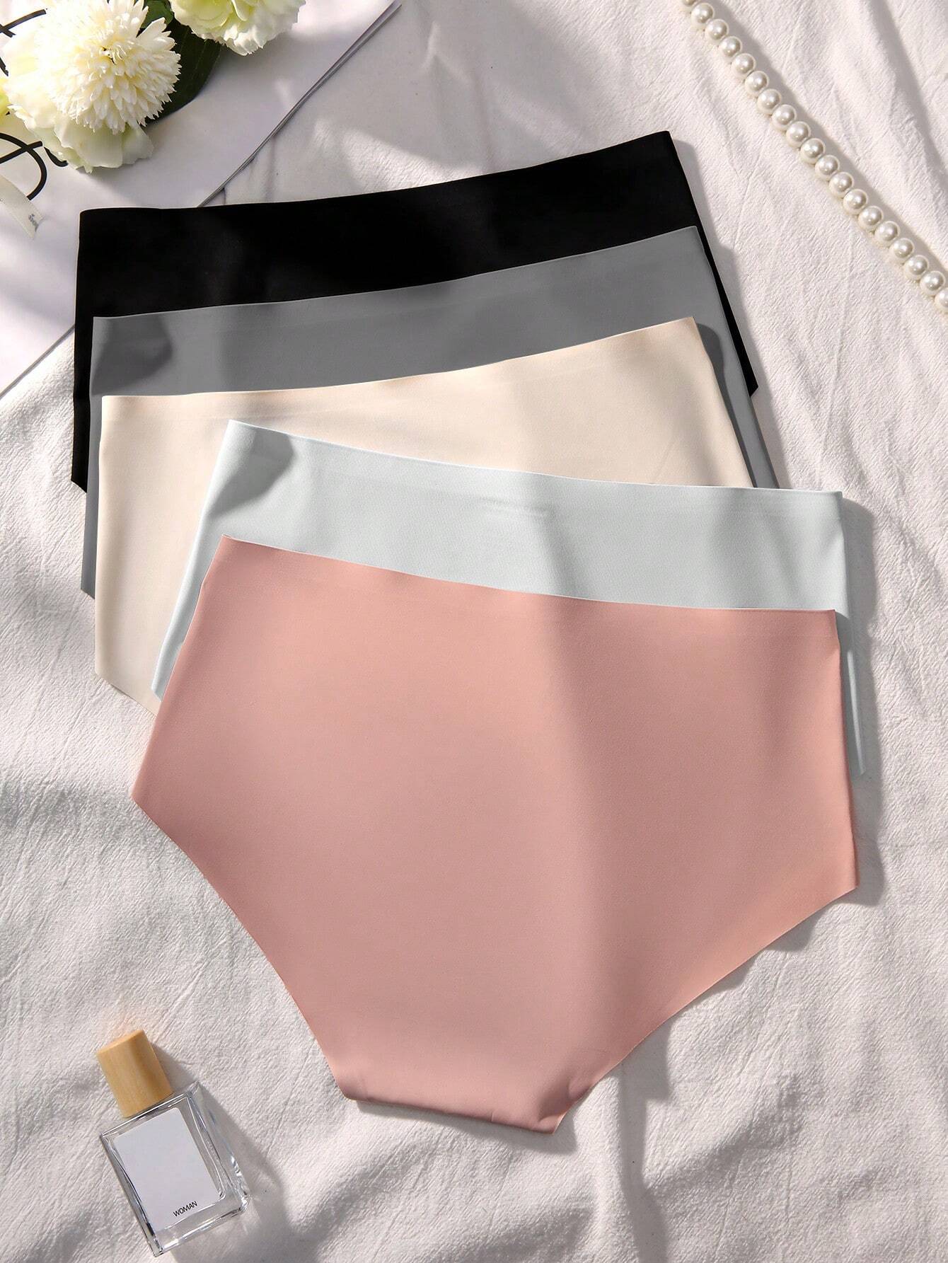 Basics 5pack Letter Graphic Panty