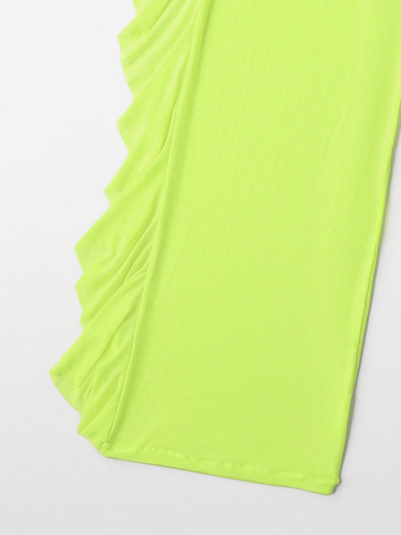 SHEIN Swim SXY Mono Bikini Set Crisscross Halter Wireless Bra Top &amp; High Cut Bikini Bottom &amp; Mesh Cover Up Pants 3 Piece Swimsuit