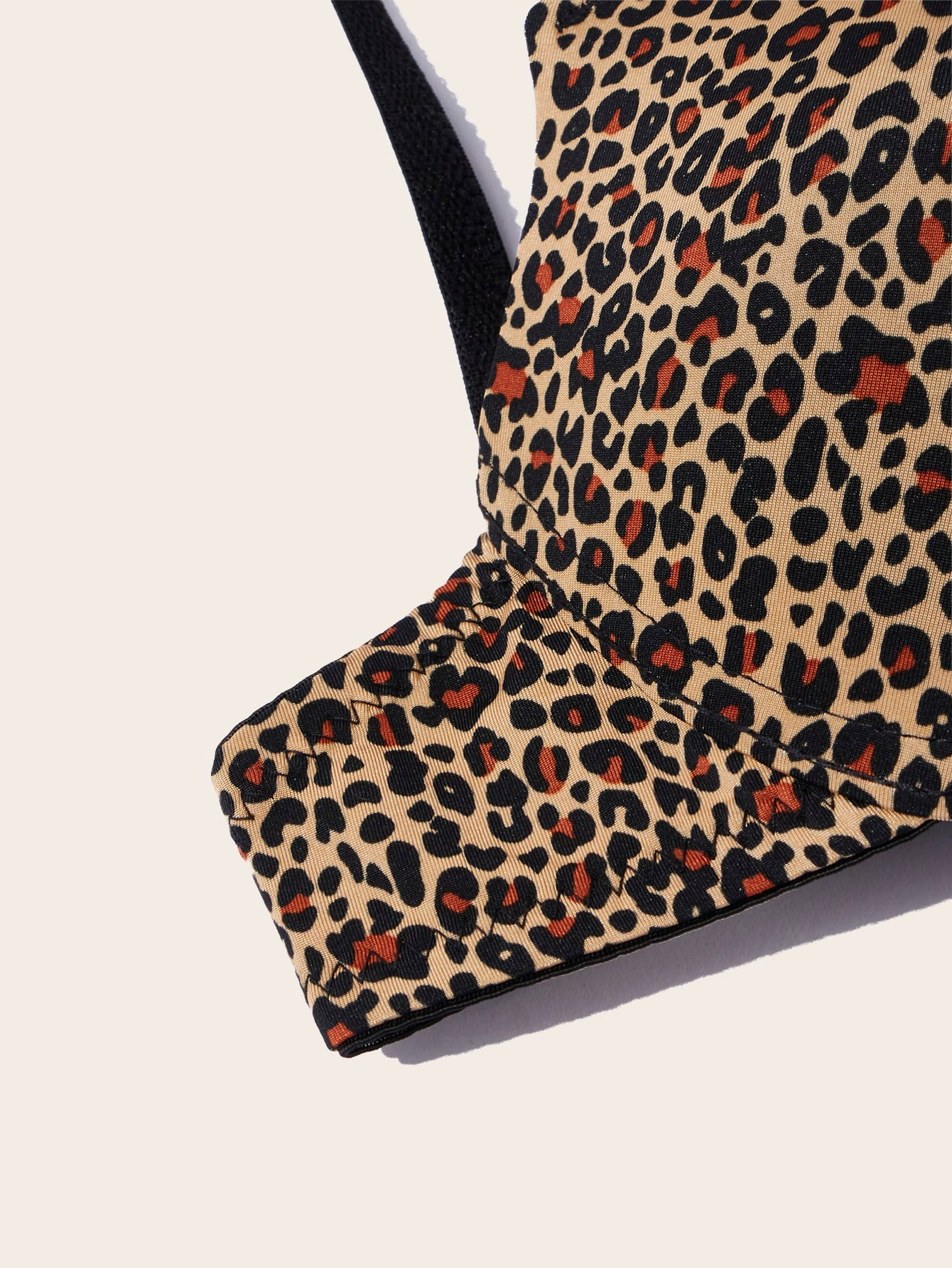 Leopard Underwire Front-close Bra