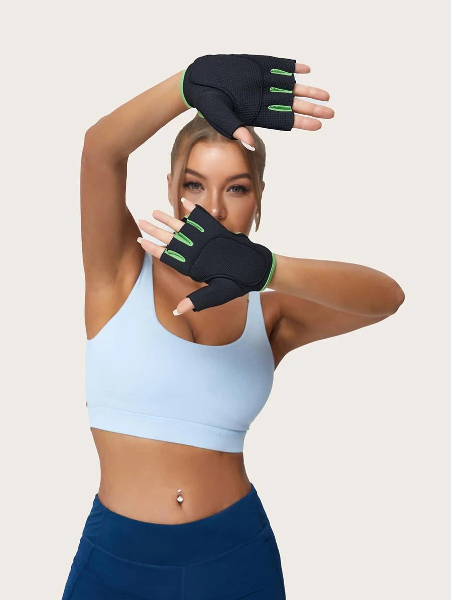 1pair Cycling Half-finger Fitness Gloves