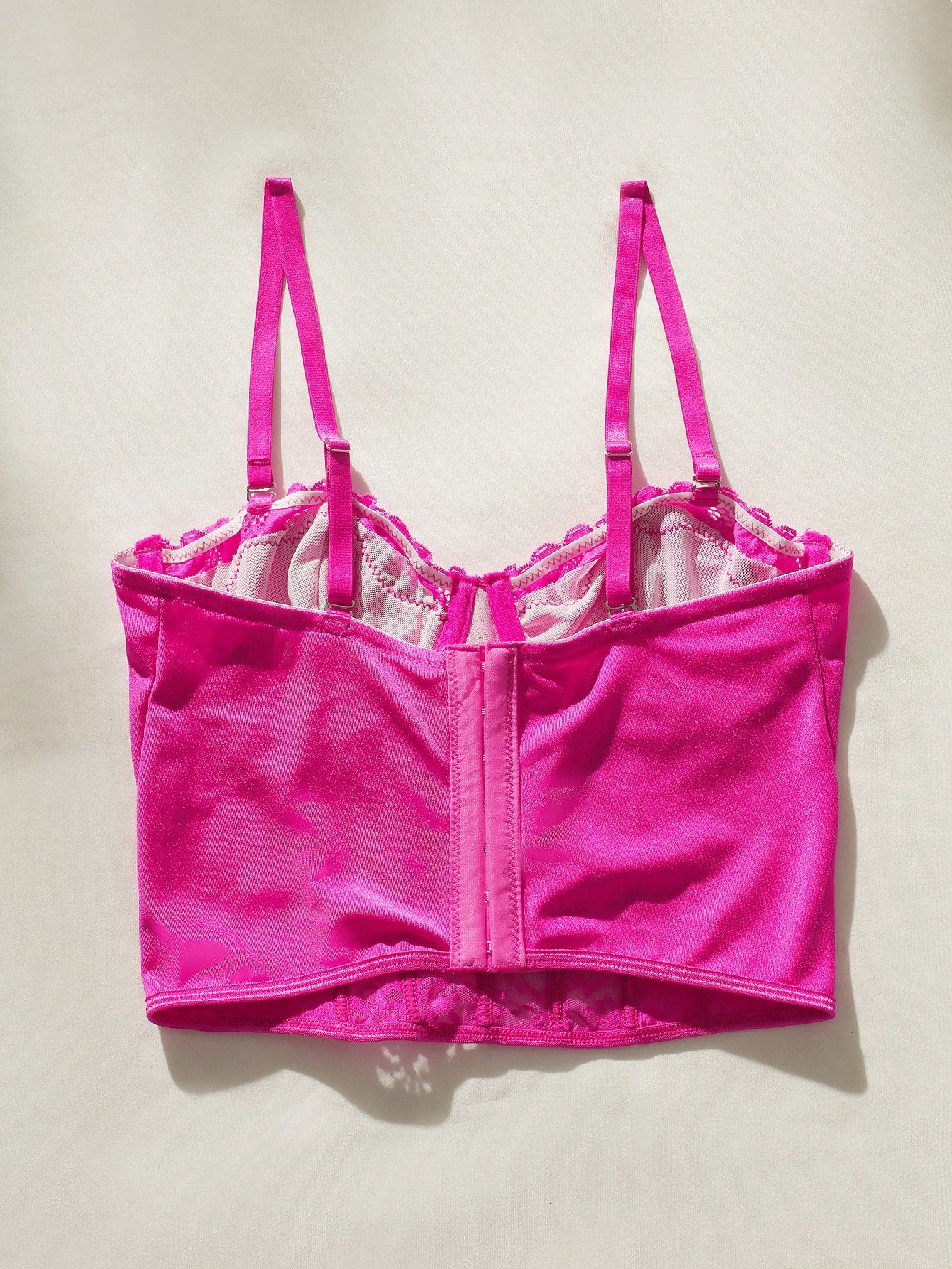 Contrast Lace Underwire Bra