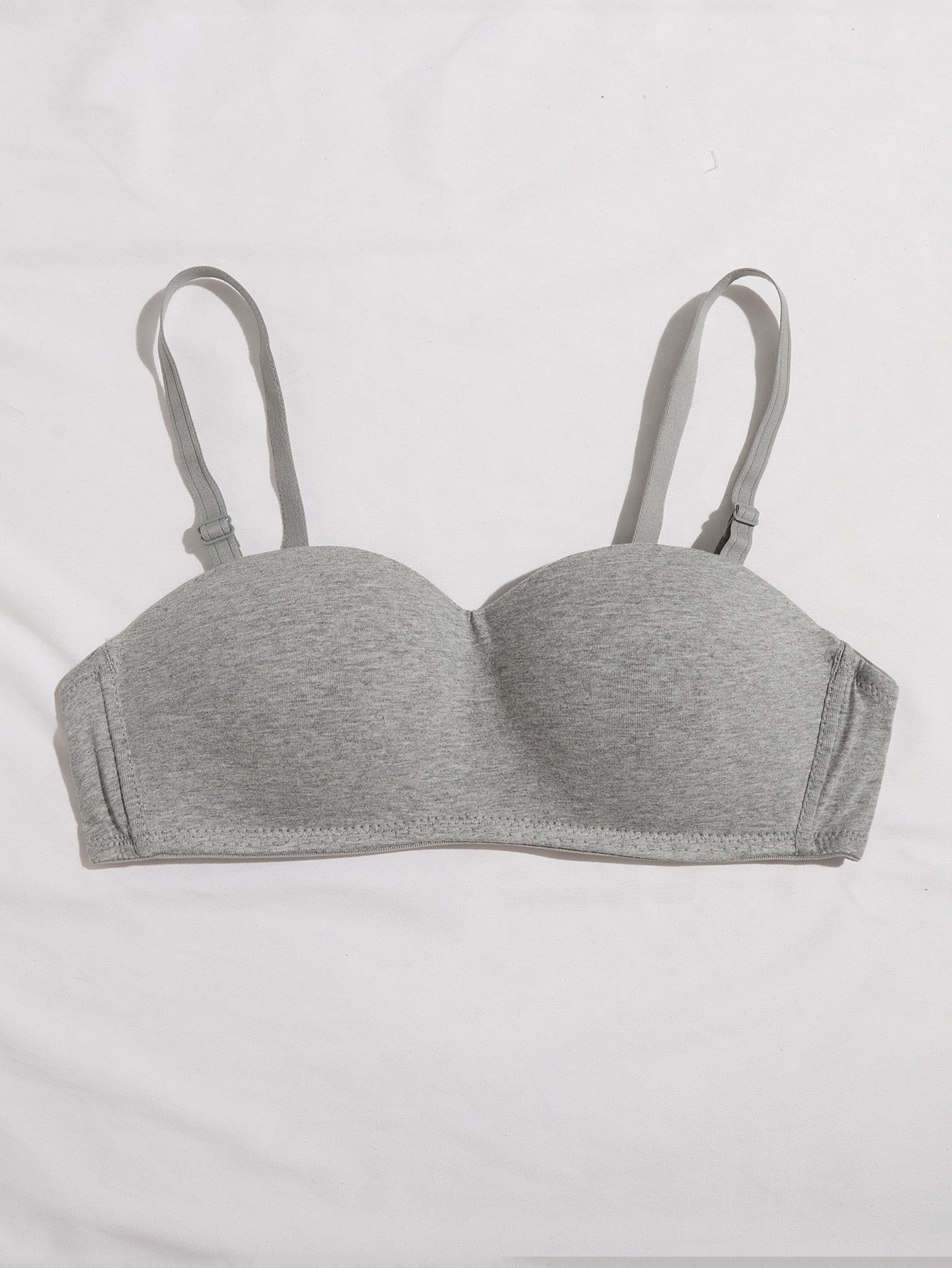 Solid Wireless Bra With Detachable Strap