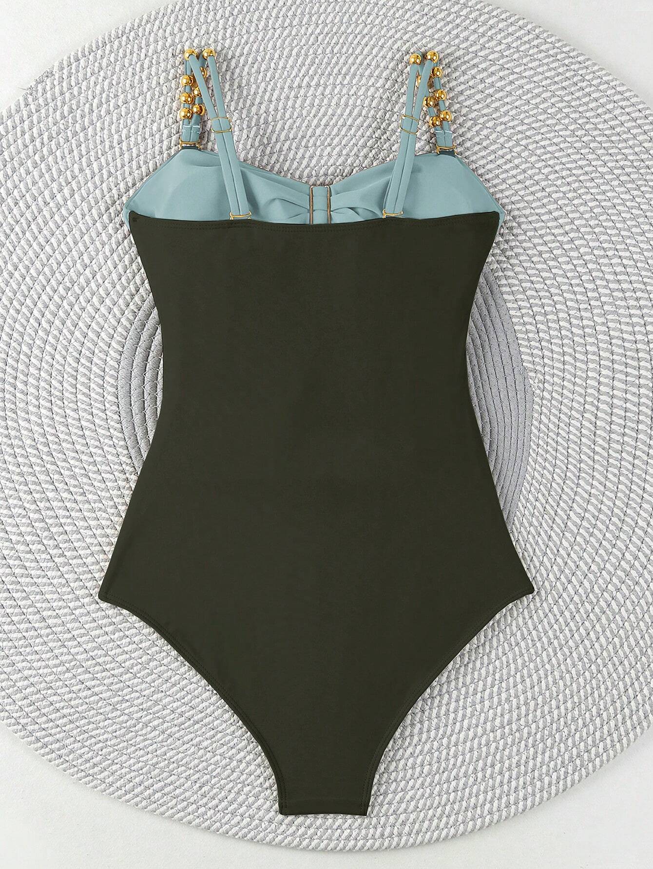 Women's Hollow Out Solid Color Simple Daily One-Piece Swimsuit