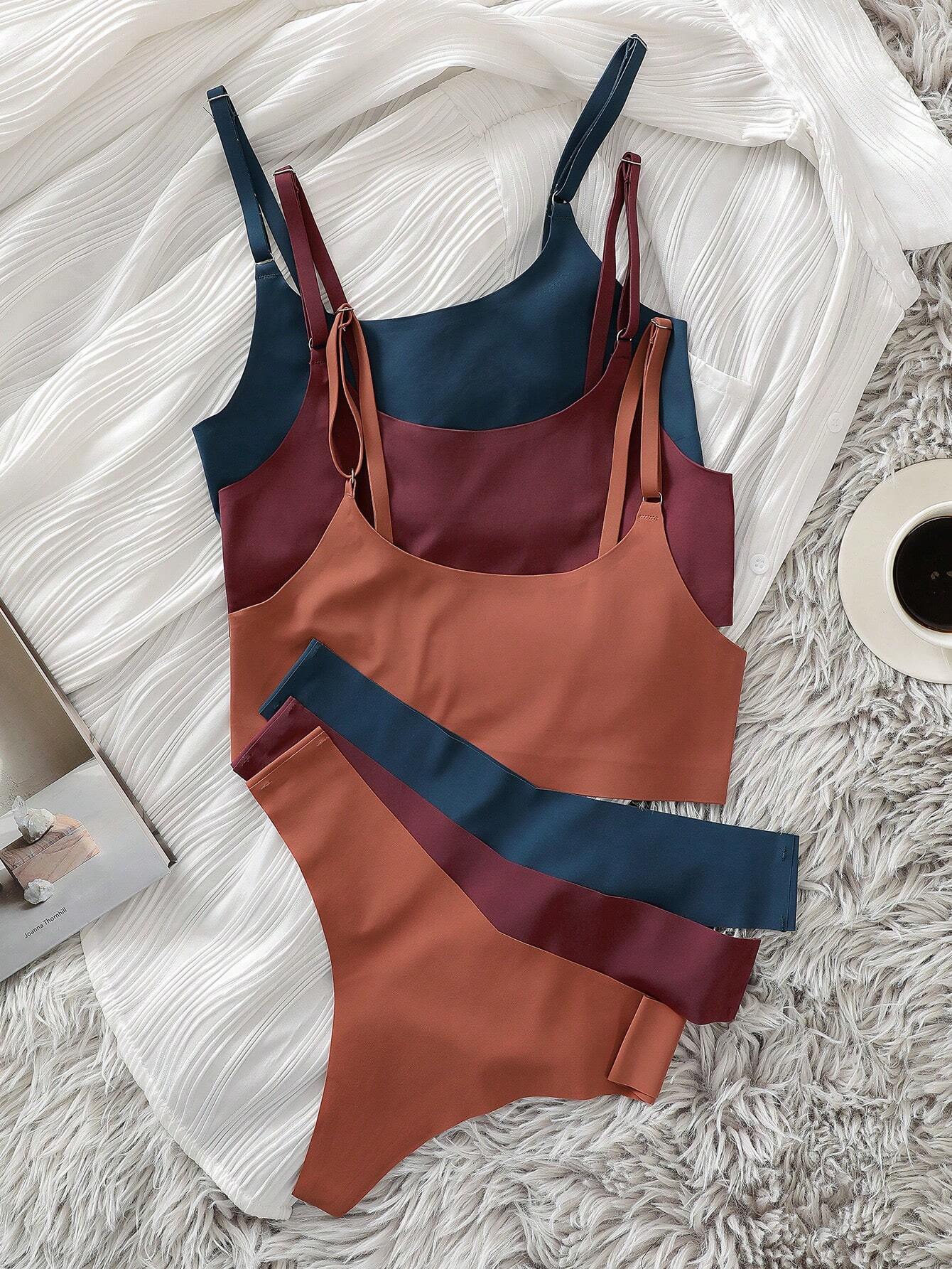 3sets No Show Lingerie Set