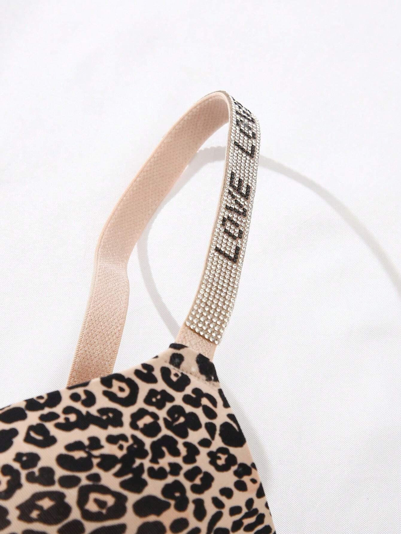 Women Fashionable Leopard Print Printed Bra