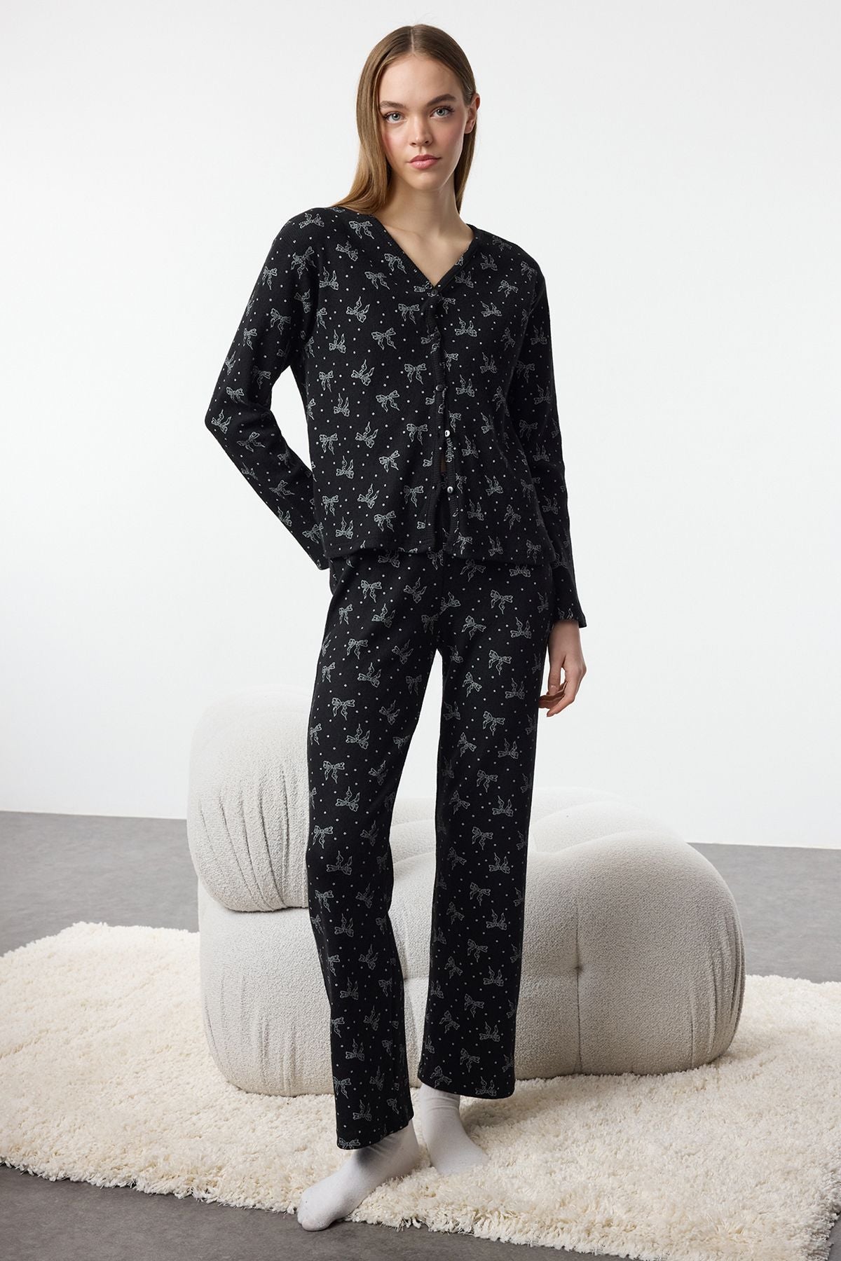 Soft Corded Pajama Set