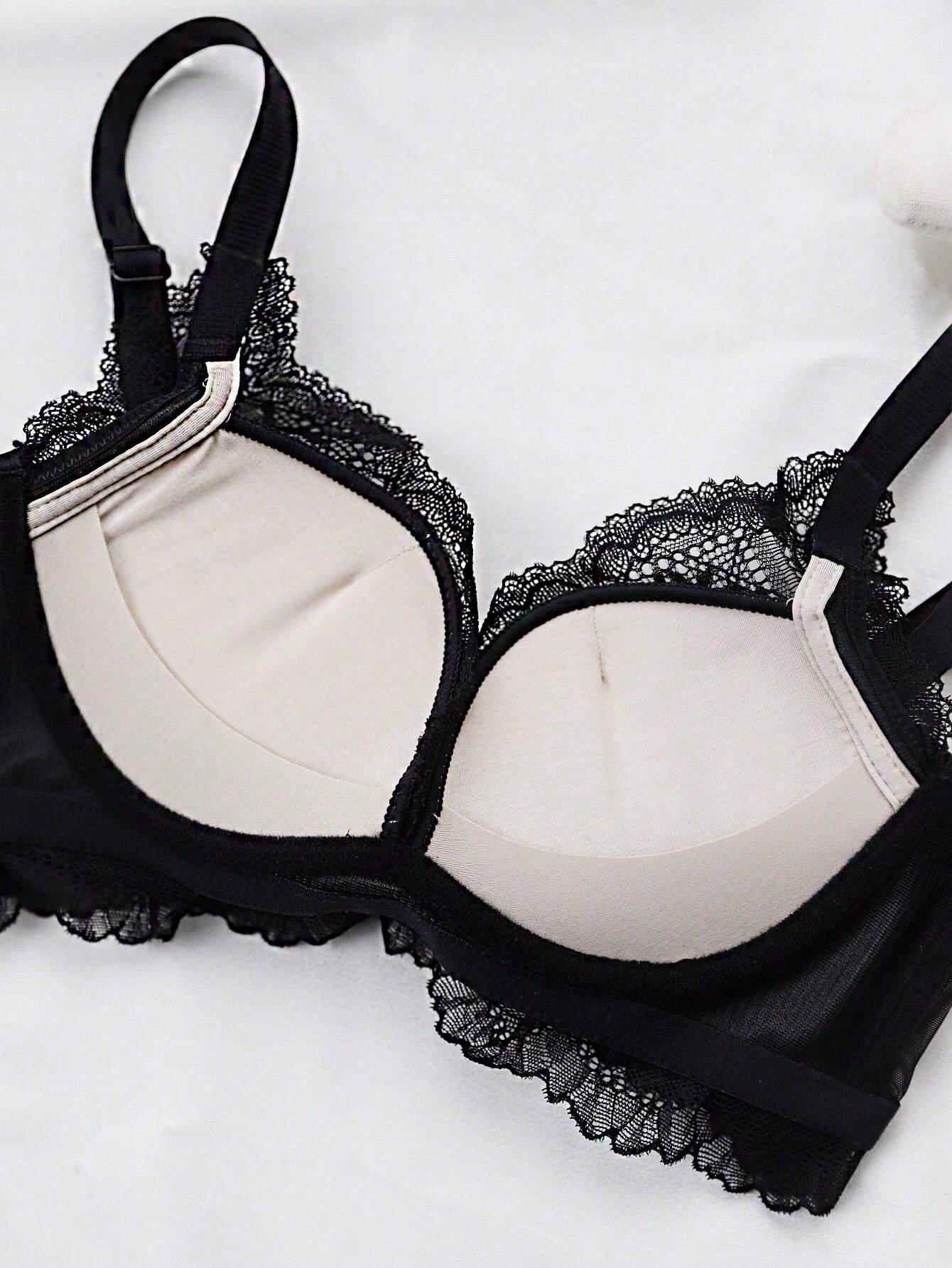 Japanese Style Lace Padded Bras For Small Bust