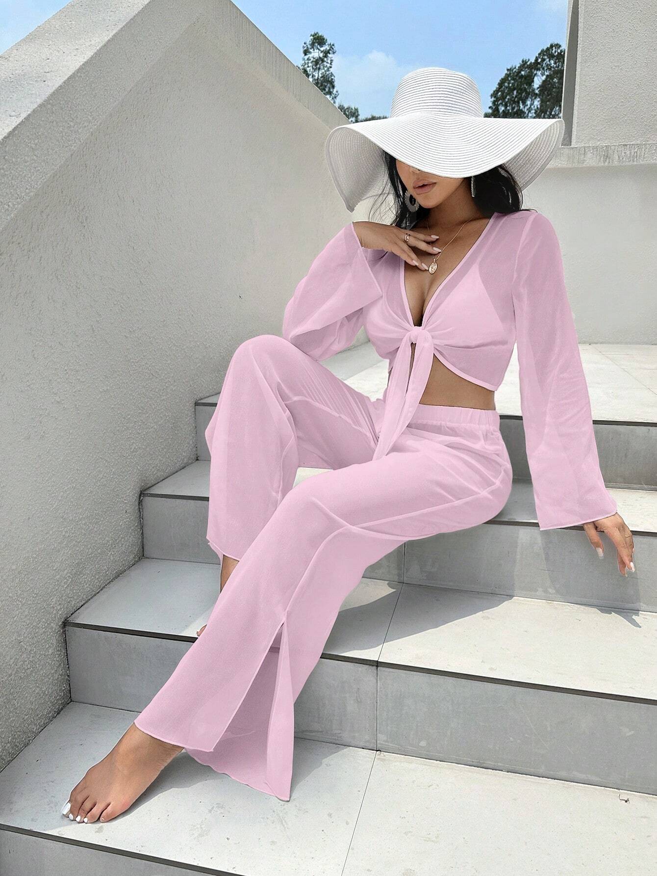 Solid Knot Front Cover Up Set