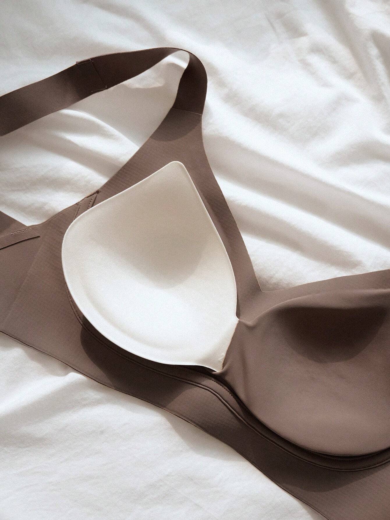 DAZY Women Seamless Solid Simple Comfortable Wireless Bra