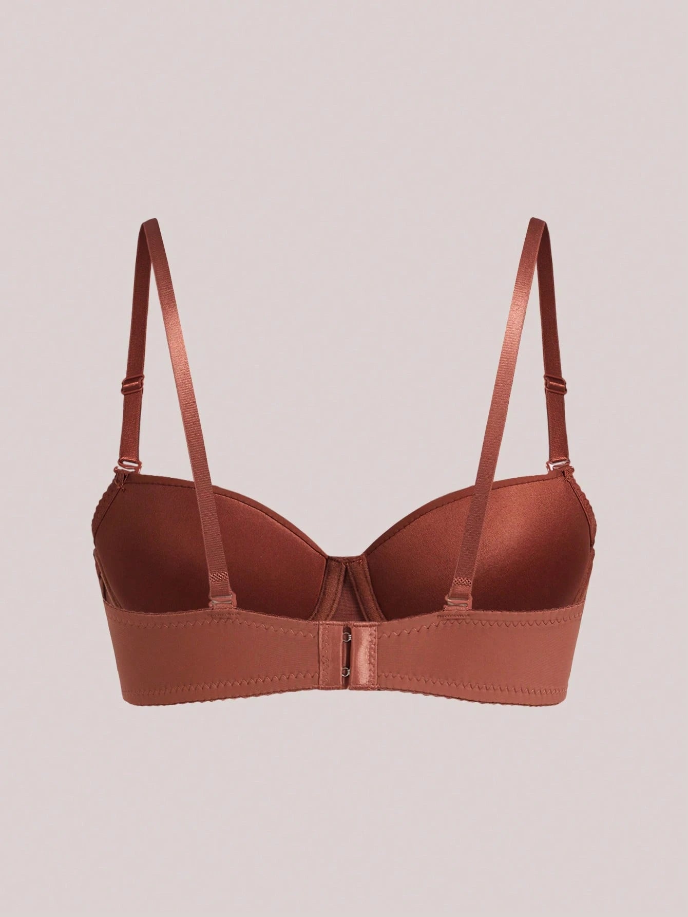 6pcs/Set Women's Solid Color Underwire Bra And Bikini Panty Set