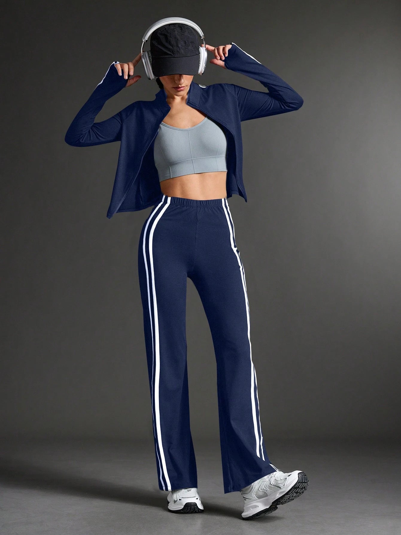Sports &amp; Yoga Fashion Tracksuits Women Set