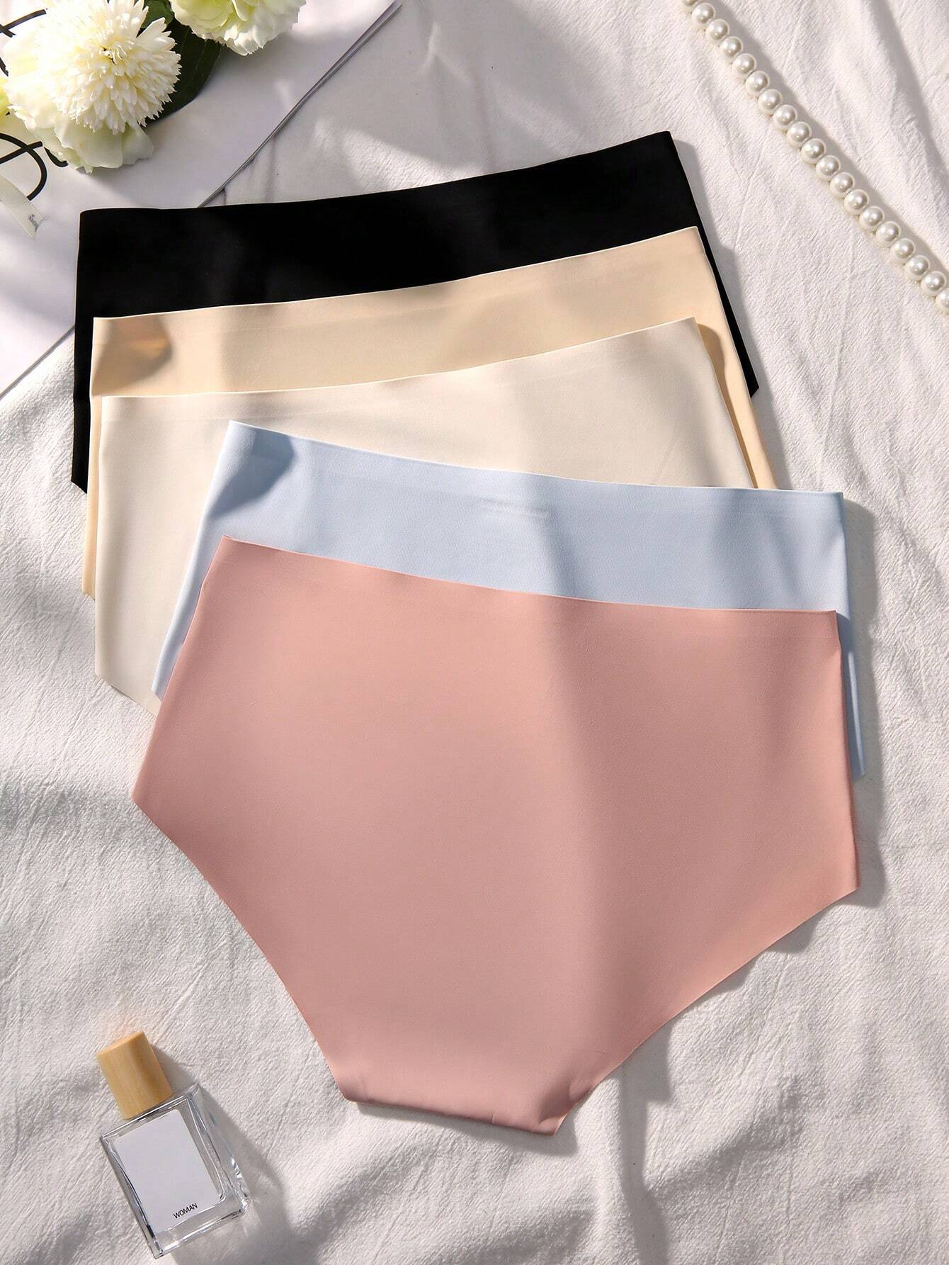 Basics 5pack Letter Graphic Panty