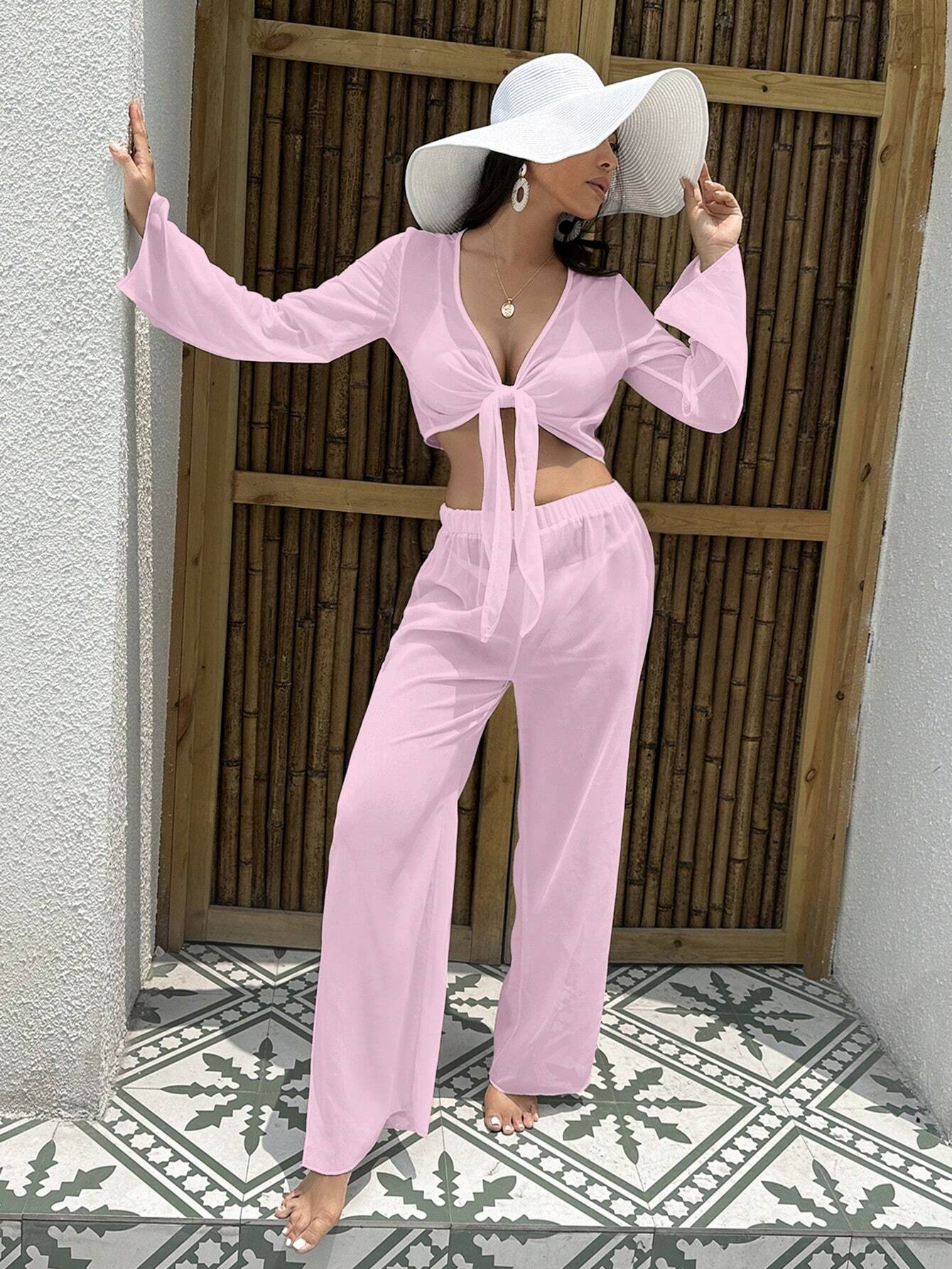 Solid Knot Front Cover Up Set