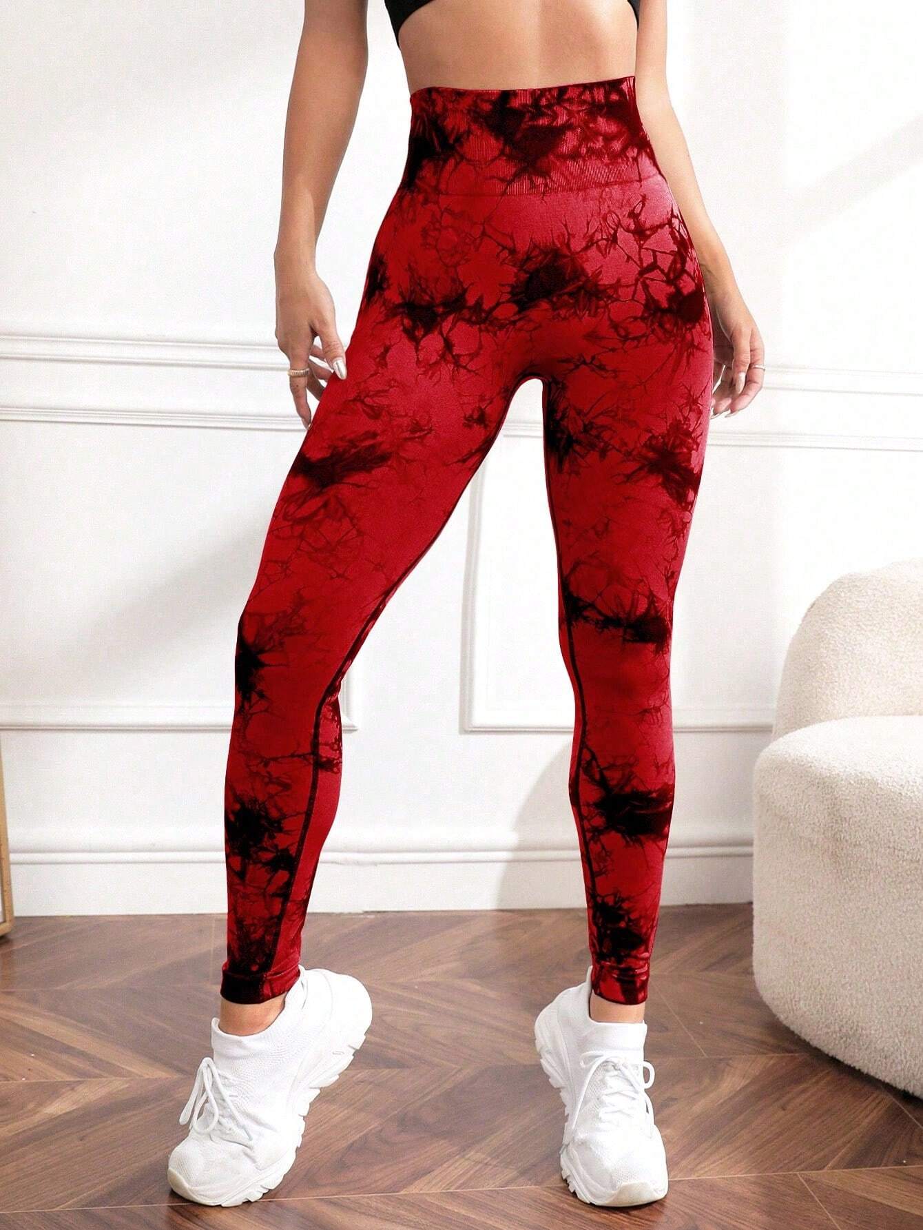 Sport Studio Tie Dye Wideband Waist Sports Leggings