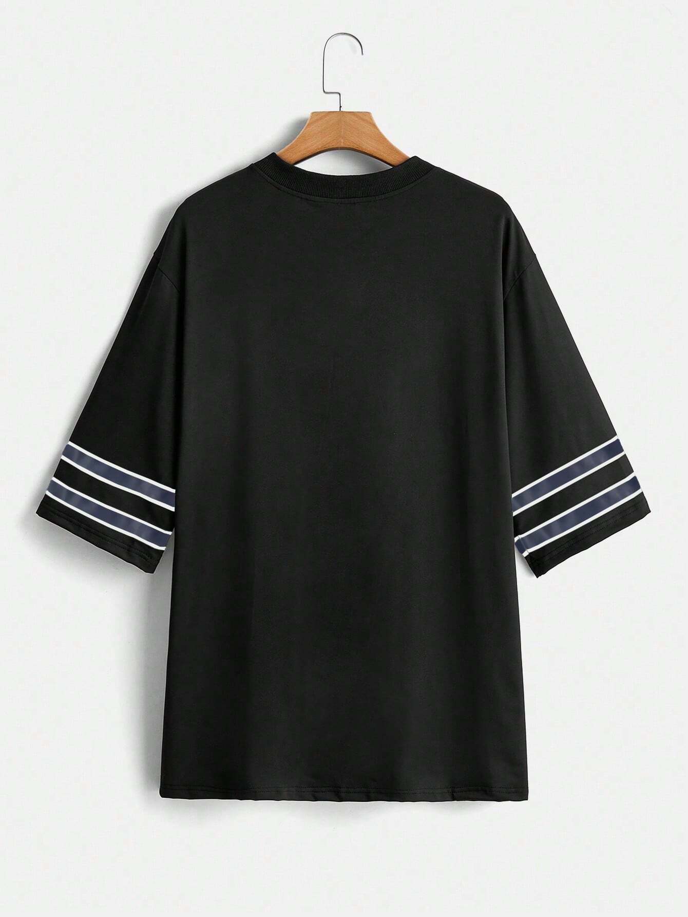EZwear Digital Mesh Spliced Baseball Dress
