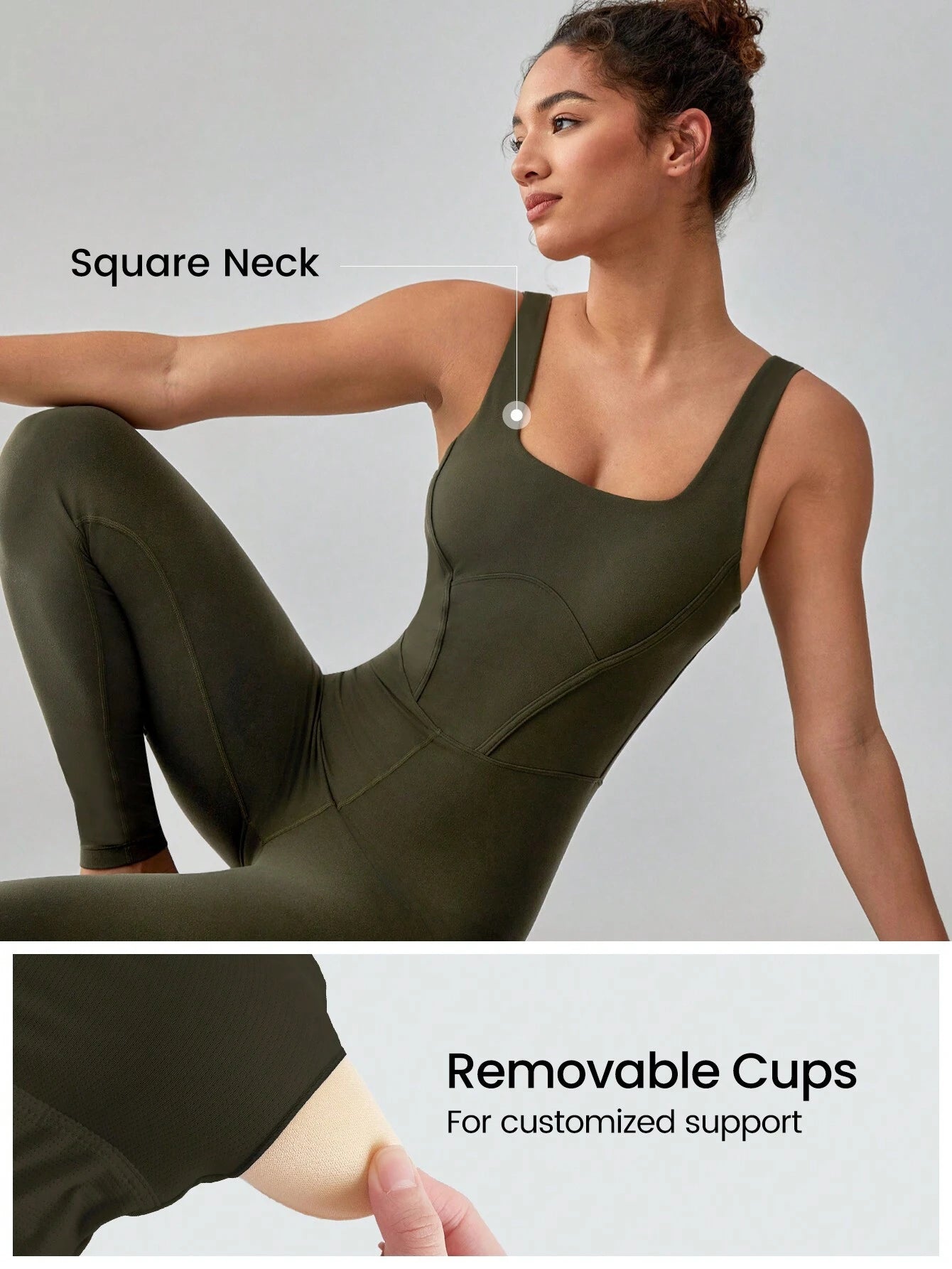 GLOWMODE 25" FeatherFit™ Tummy Control Gym Bodysuit