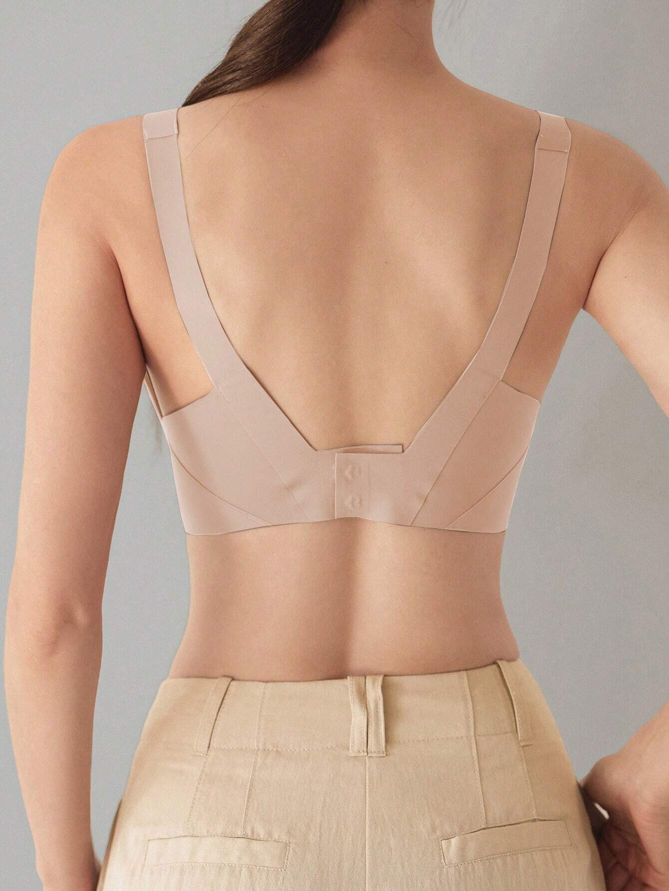 DAZY Women Seamless Solid Simple Comfortable Wireless Bra