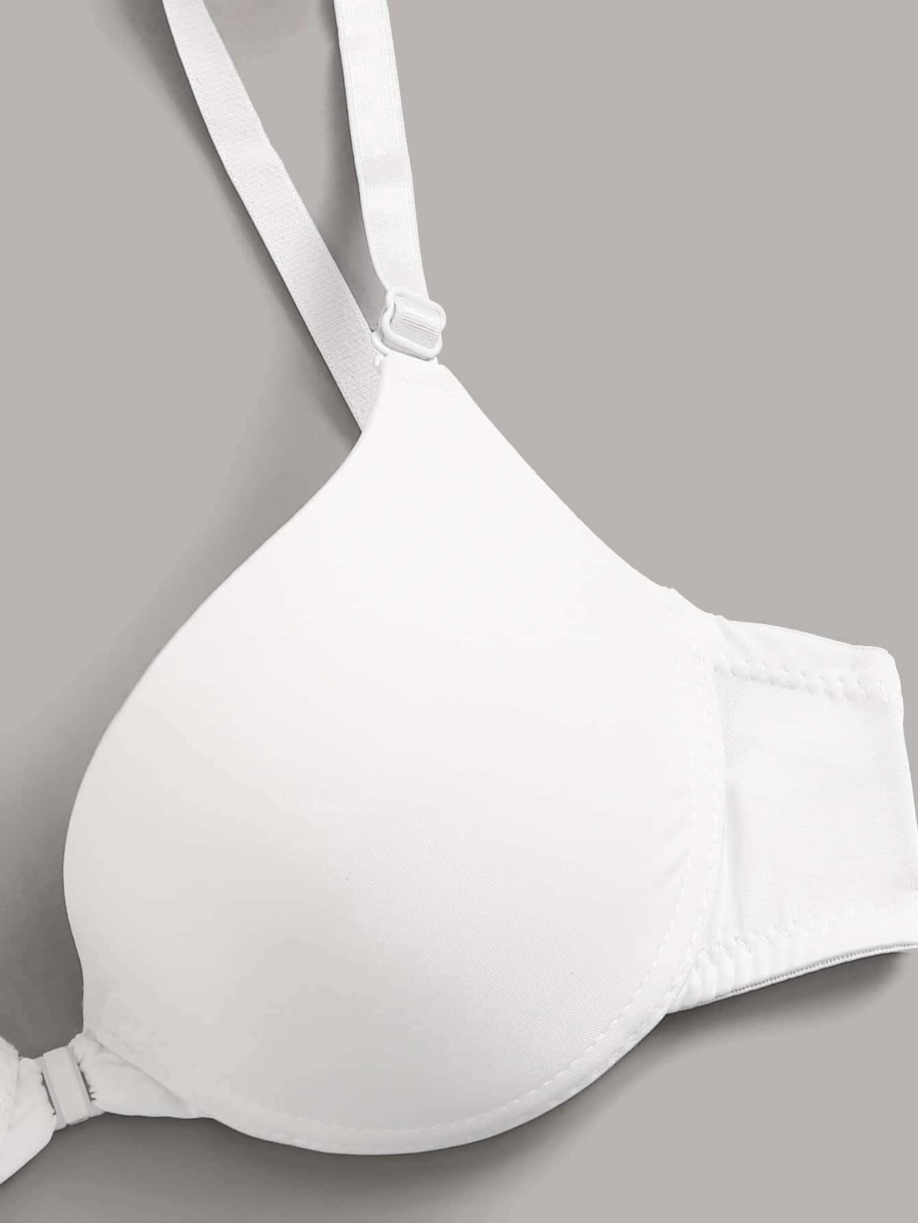 Plain Underwire Front-close Bra