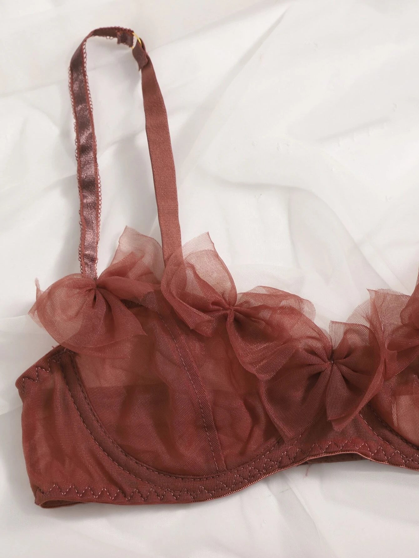 Sheer Mesh Underwire Lingerie Set