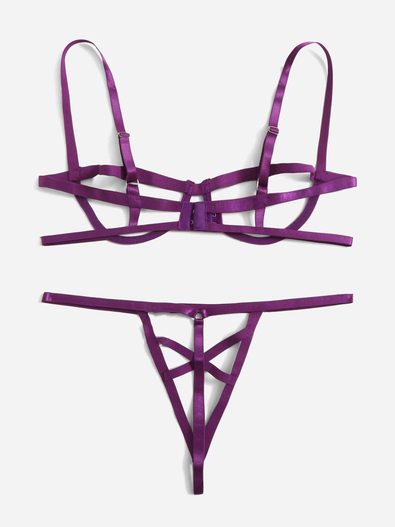 Cut-out Underwire Lingerie Set