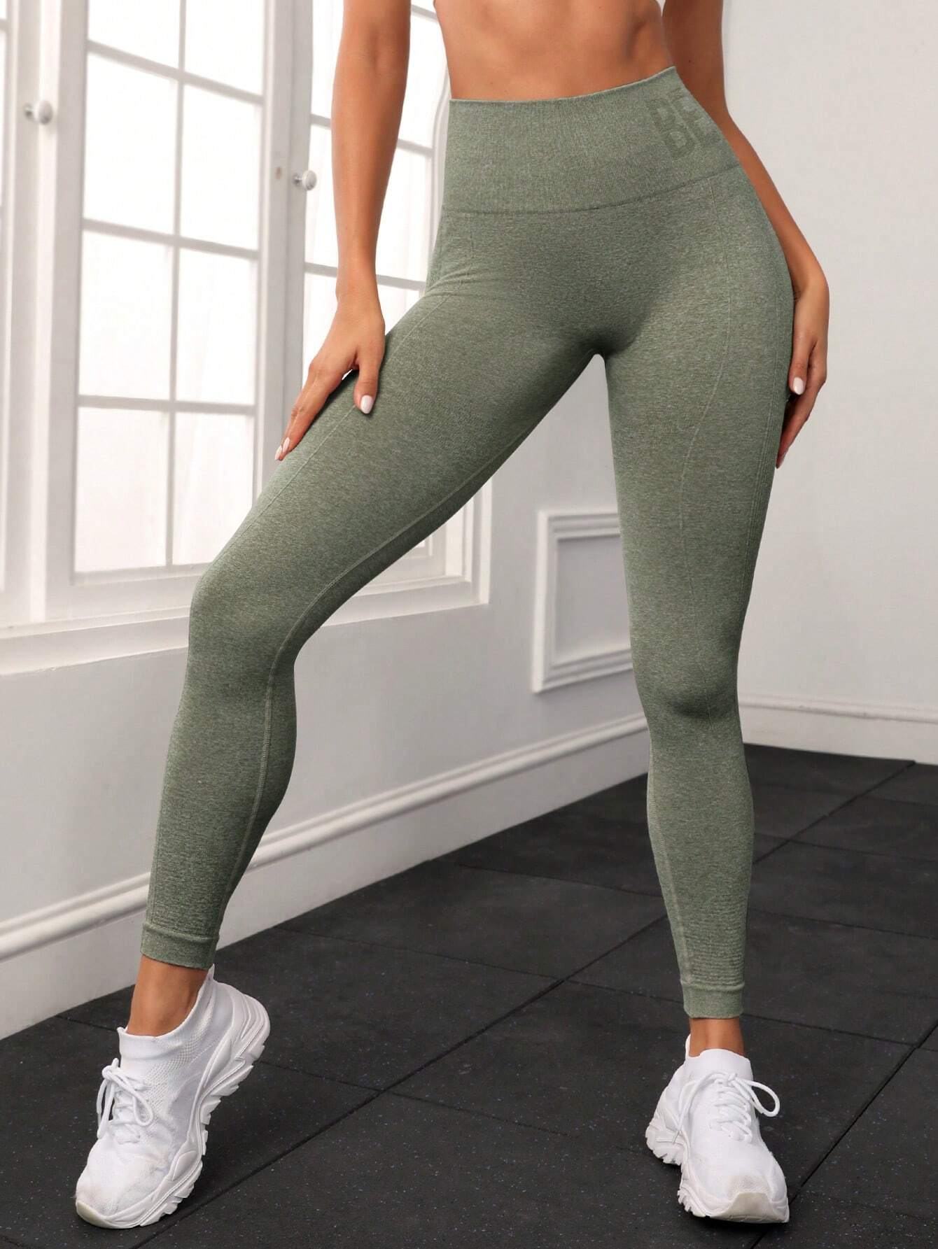Yoga Basic Wide Waistband Sports Leggings