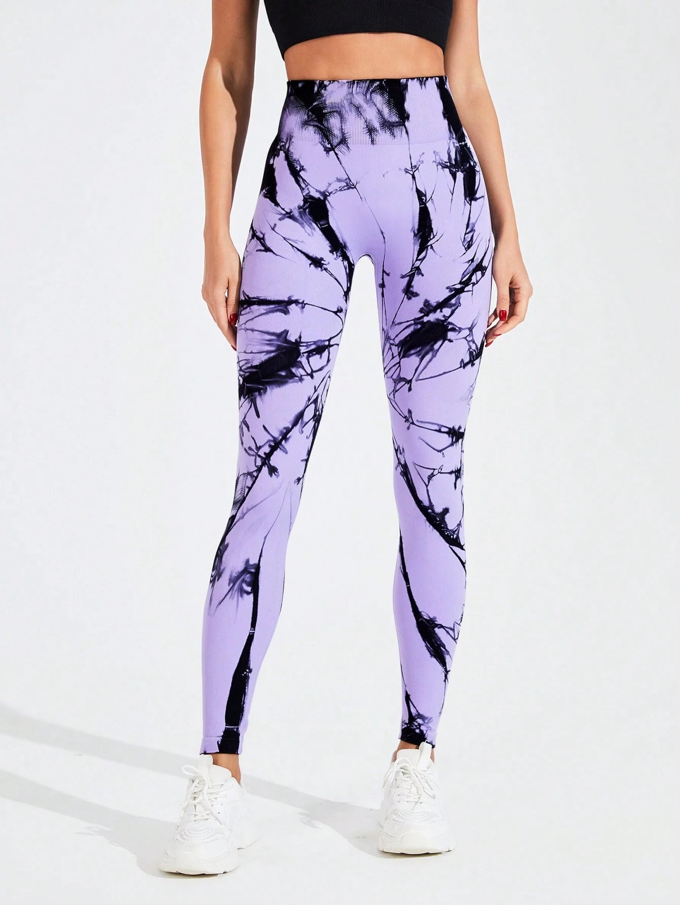 Sport Studio Tie Dye Wideband Waist Sports Leggings