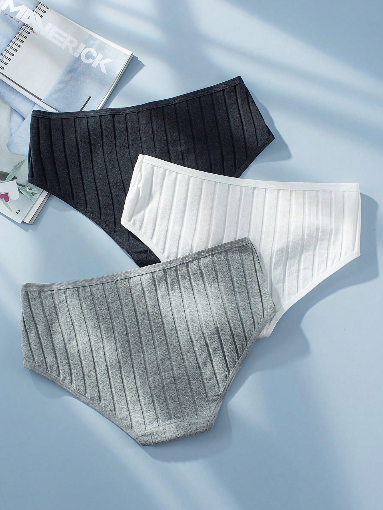 3pack Solid Panty Set