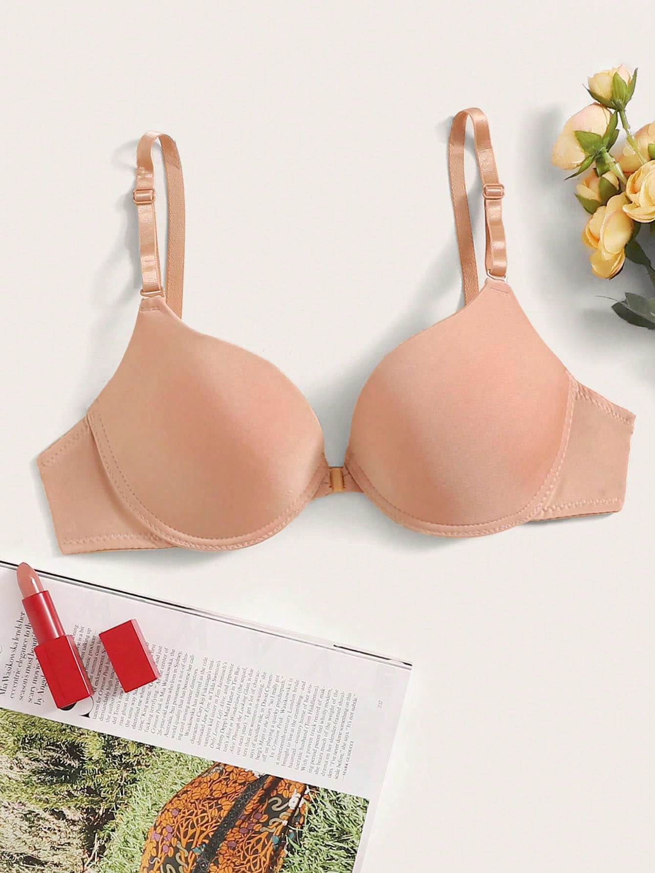 Tie Dye Underwire Bra XS Apricot