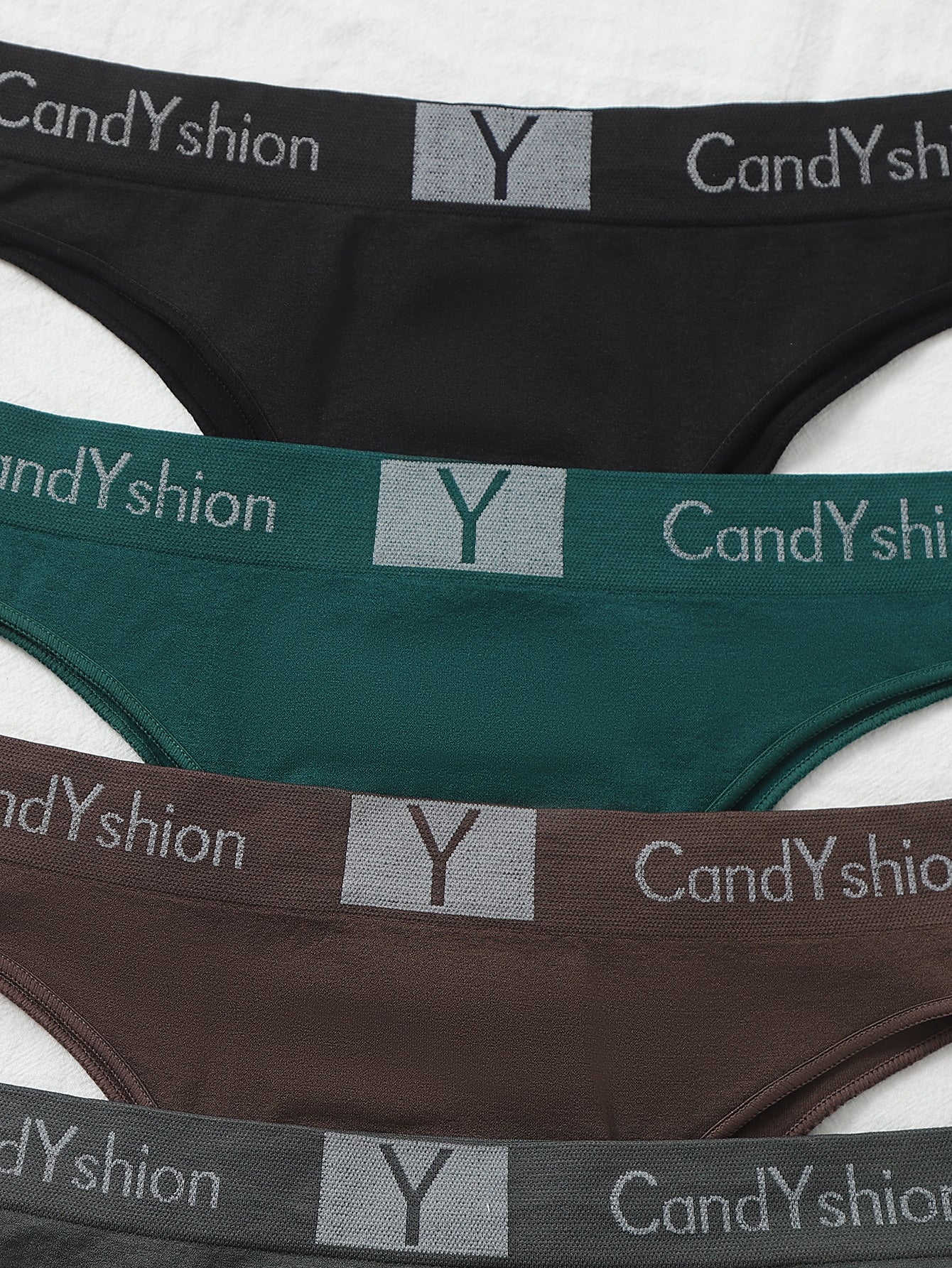 7pack Letter Graphic Simple Panty