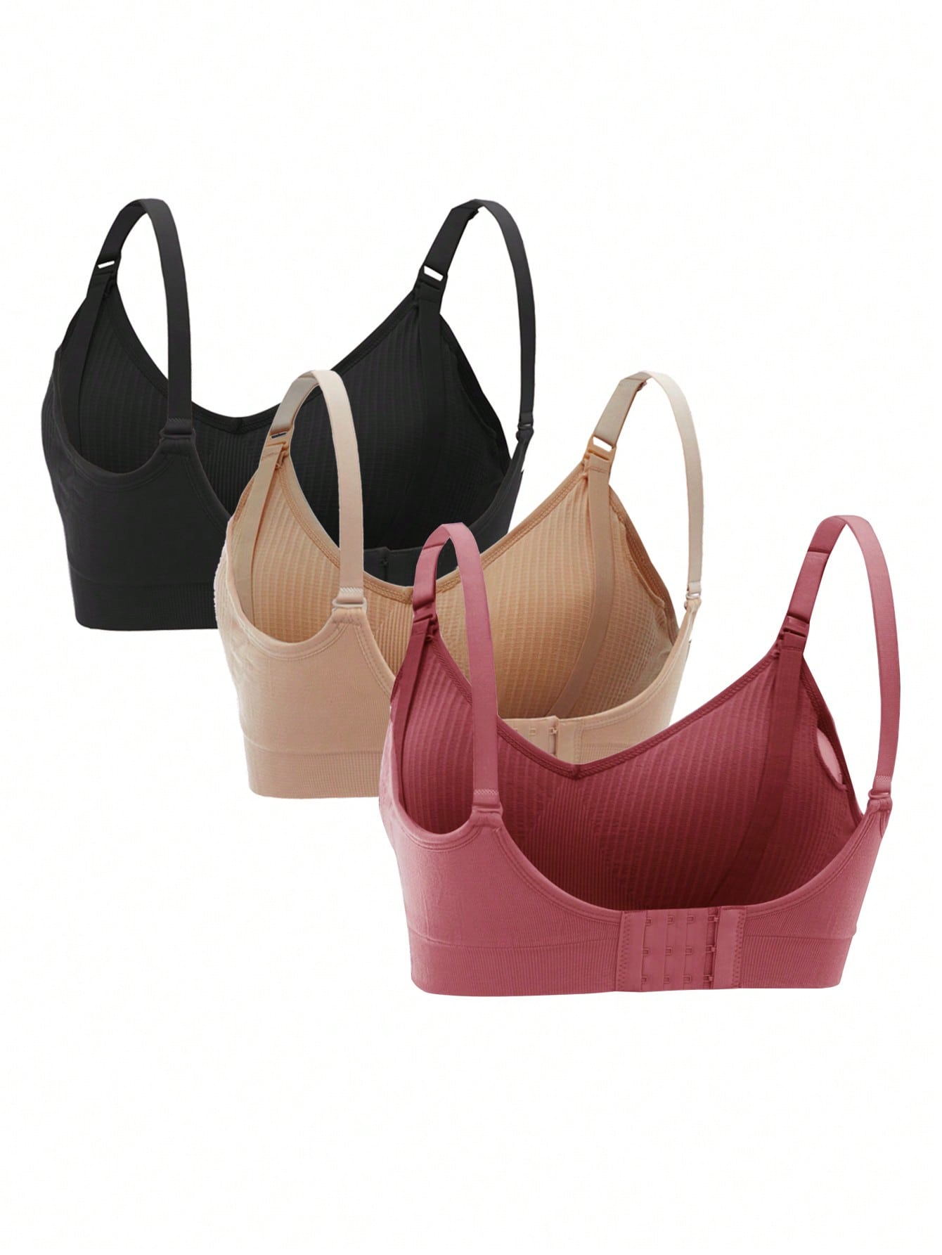 Maternity 3pack Solid Wireless Nursing Bra